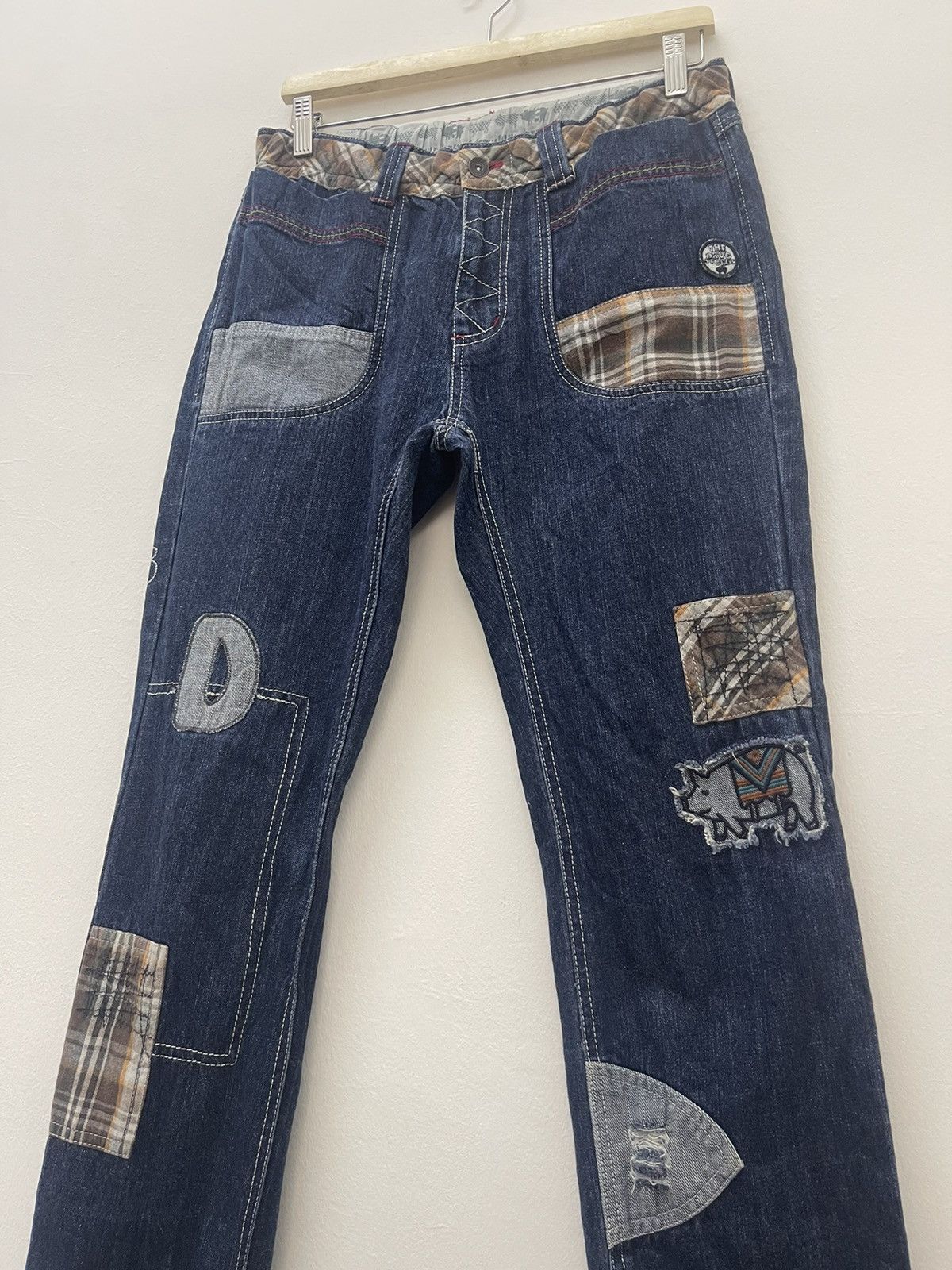 If Six Was Nine Rare Vintage DRUG STORE’S Patchwork Hysteric Lgb Jeans Size US 32 / EU 48 - 6 Thumbnail