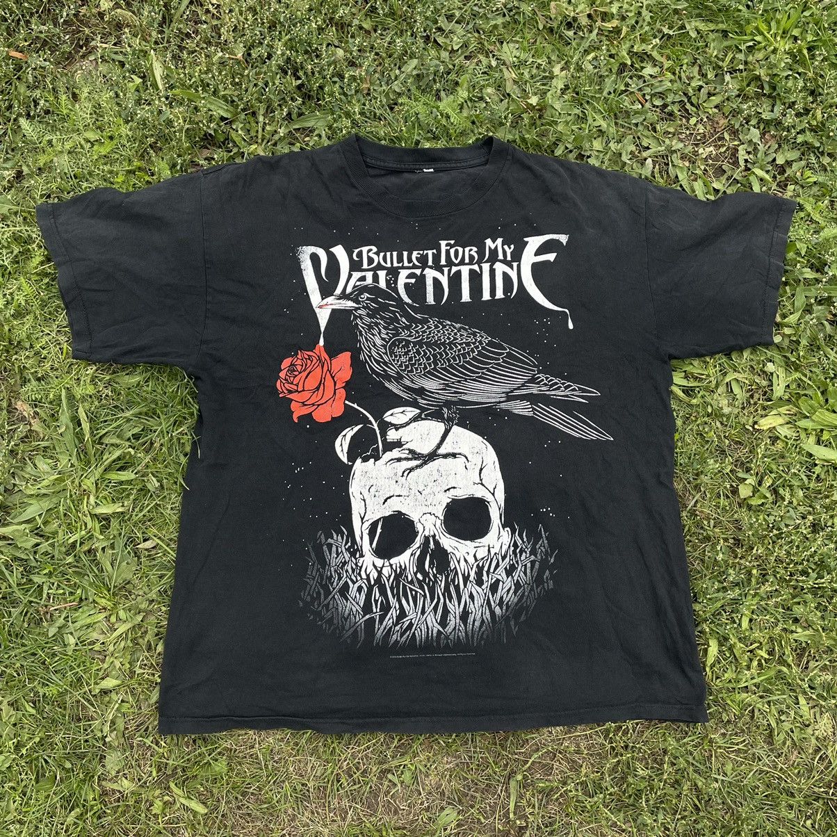 Vintage Vintage Y2K Goth Band Graphic Tee Black Skull Baggy Slim XL Size US XL / EU 56 / 4 - 1 Thumbnail