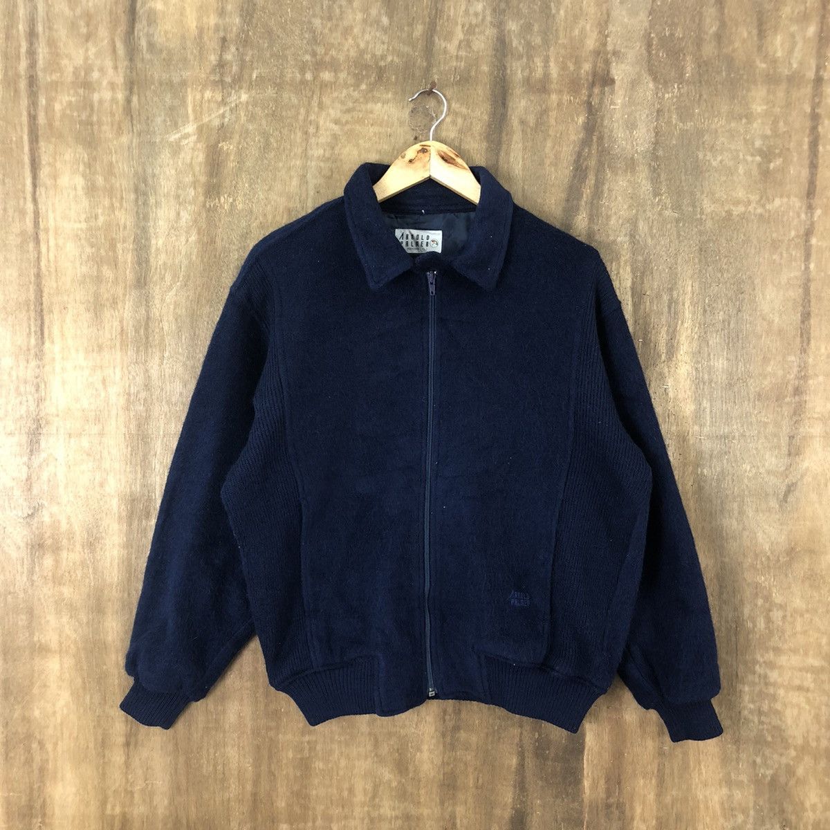 Japanese Brand ARNOLD PALMER DARK BLUE WOOL VARSITY JACKET #1864 Size US L / EU 52-54 / 3 - 1 Thumbnail