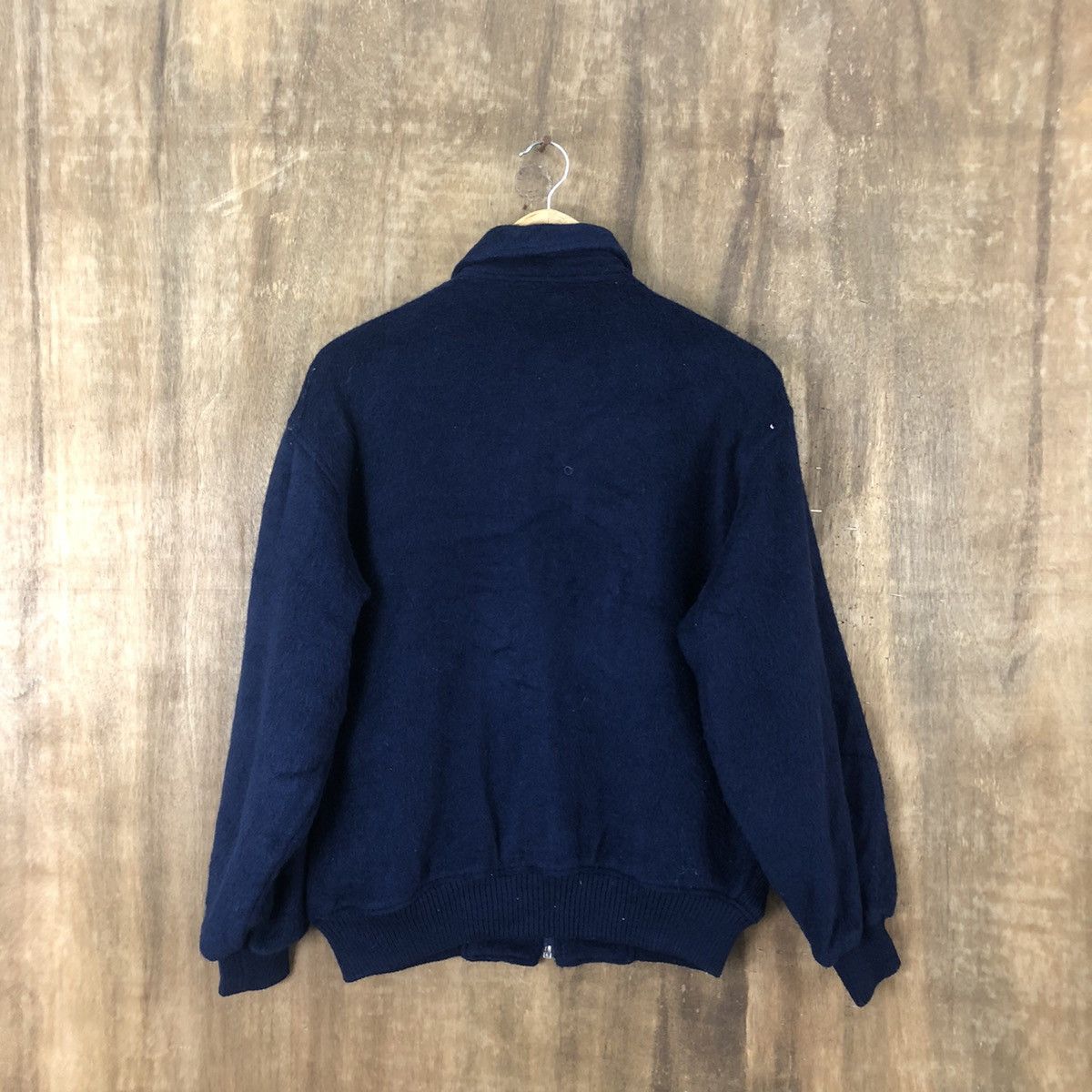 Japanese Brand ARNOLD PALMER DARK BLUE WOOL VARSITY JACKET #1864 Size US L / EU 52-54 / 3 - 9 Thumbnail