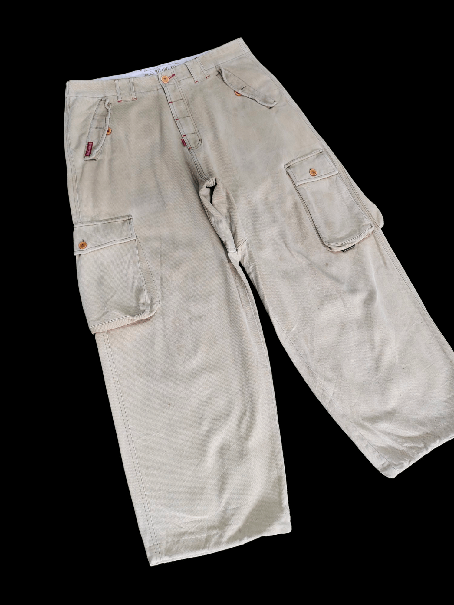 Ecko Unltd. Baggy Pants Ecko Unltd Drawstring Hem Cargo Pants Y2k Size US 34 / EU 50 - 2 Thumbnail