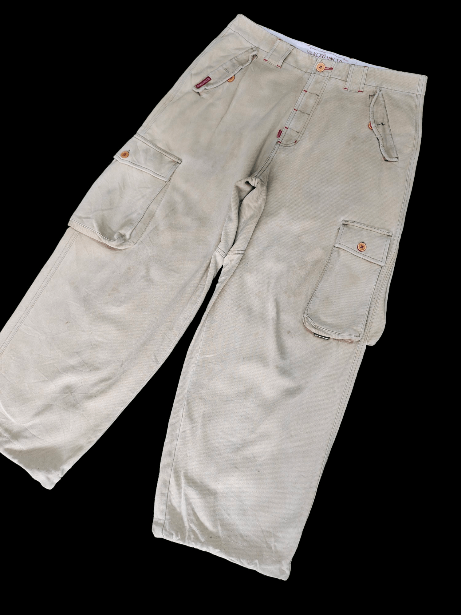 Ecko Unltd. Baggy Pants Ecko Unltd Drawstring Hem Cargo Pants Y2k Size US 34 / EU 50 - 3 Thumbnail