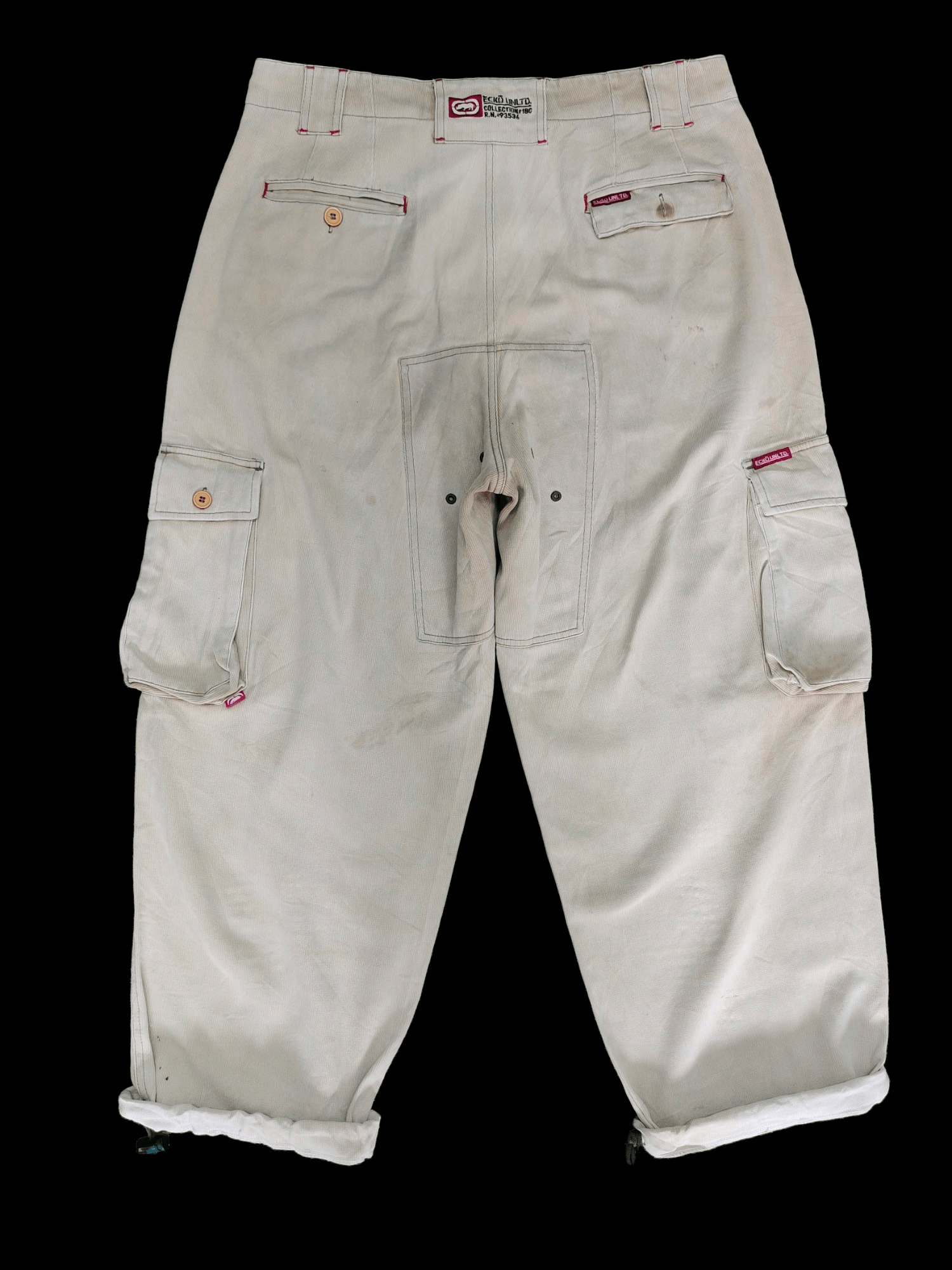 Ecko Unltd. Baggy Pants Ecko Unltd Drawstring Hem Cargo Pants Y2k Size US 34 / EU 50 - 11 Thumbnail