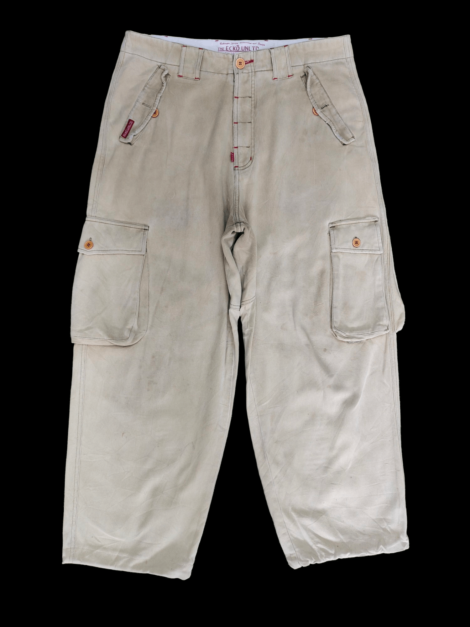 Ecko Unltd. Baggy Pants Ecko Unltd Drawstring Hem Cargo Pants Y2k Size US 34 / EU 50 - 1 Thumbnail