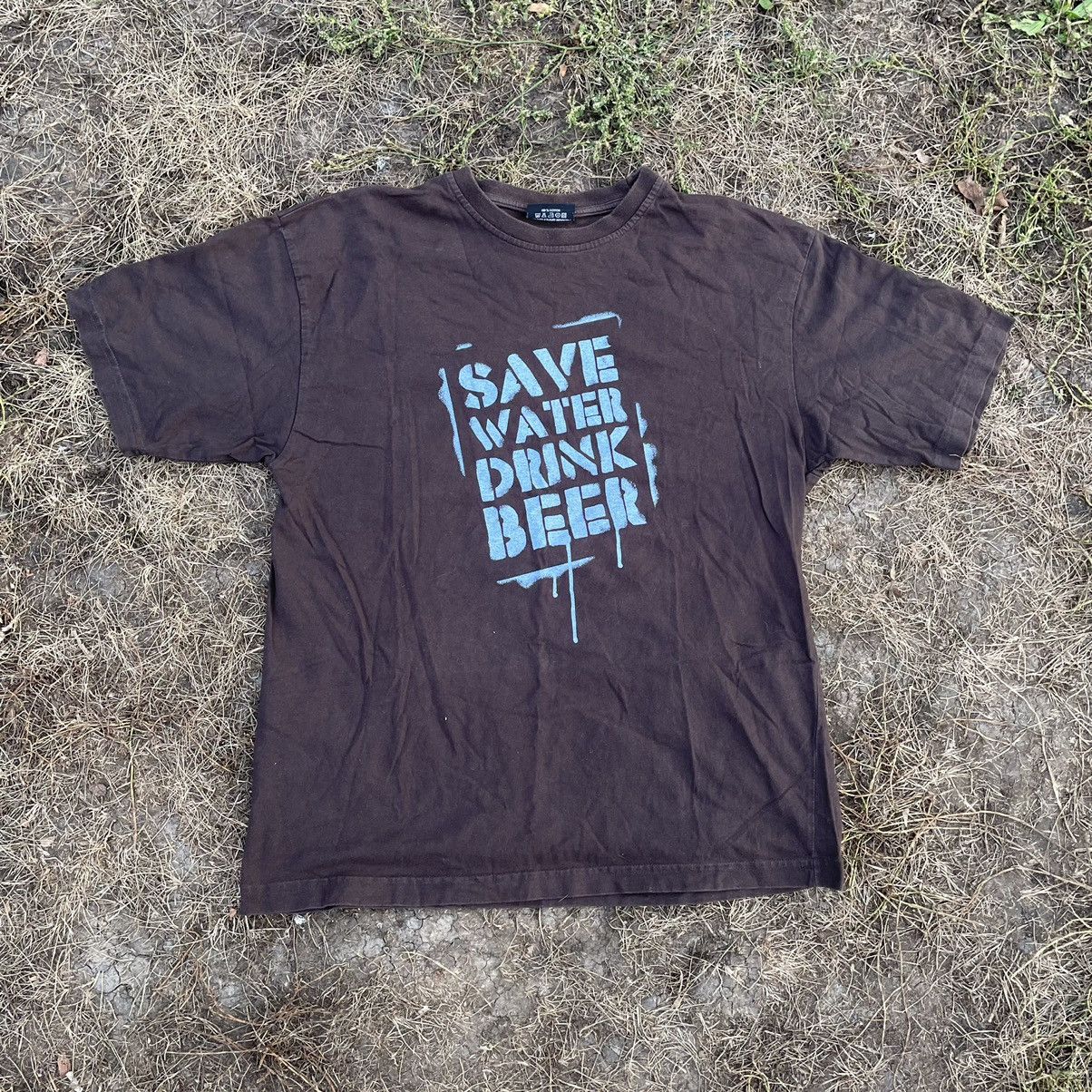 Vintage Vintage Y2K Sun Faded Graphic Tee Save Water Drink Beer L Size US L / EU 52-54 / 3 - 1 Thumbnail