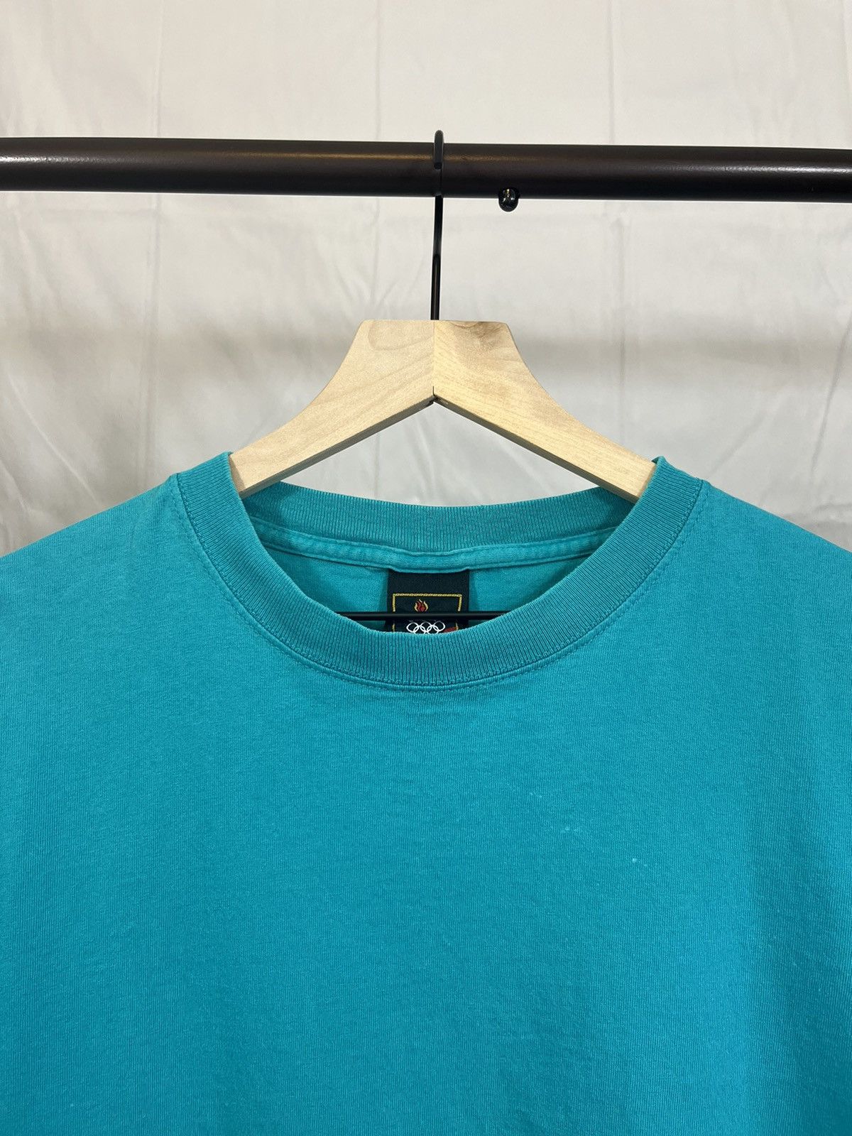 USA Olympics USA Olympics Distressed Turquoise Blue Blank Tee Size US L / EU 52-54 / 3 - 3 Thumbnail