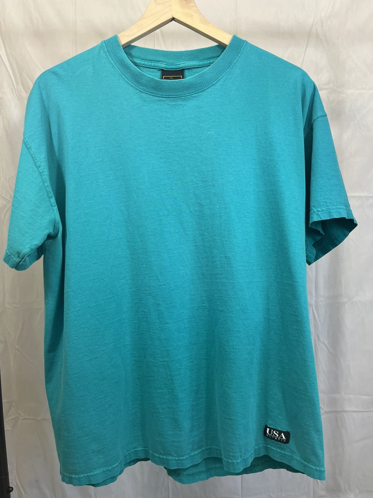 USA Olympics USA Olympics Distressed Turquoise Blue Blank Tee Size US L / EU 52-54 / 3 - 1 Thumbnail