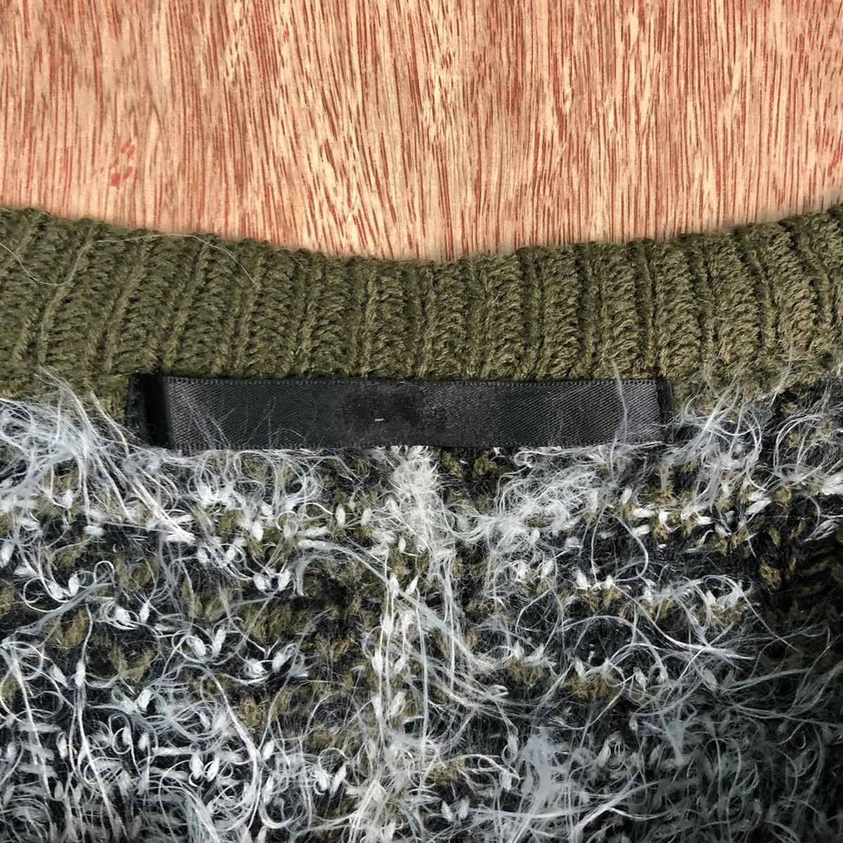 Homespun Knitwear × Japanese Brand Vintage Japan Checkered Mohair Shag Shaggy Knitwear Size US S / EU 44-46 / 1 - 9 Thumbnail
