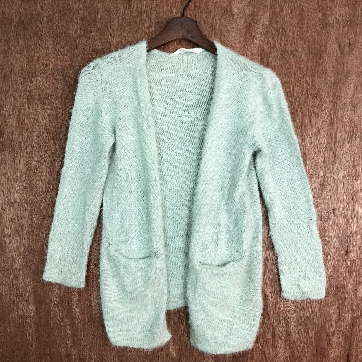 Japanese Brand Japan Soft Green Mohair Cardigan Knitwear Sweater Size US S / EU 44-46 / 1 - 3 Thumbnail