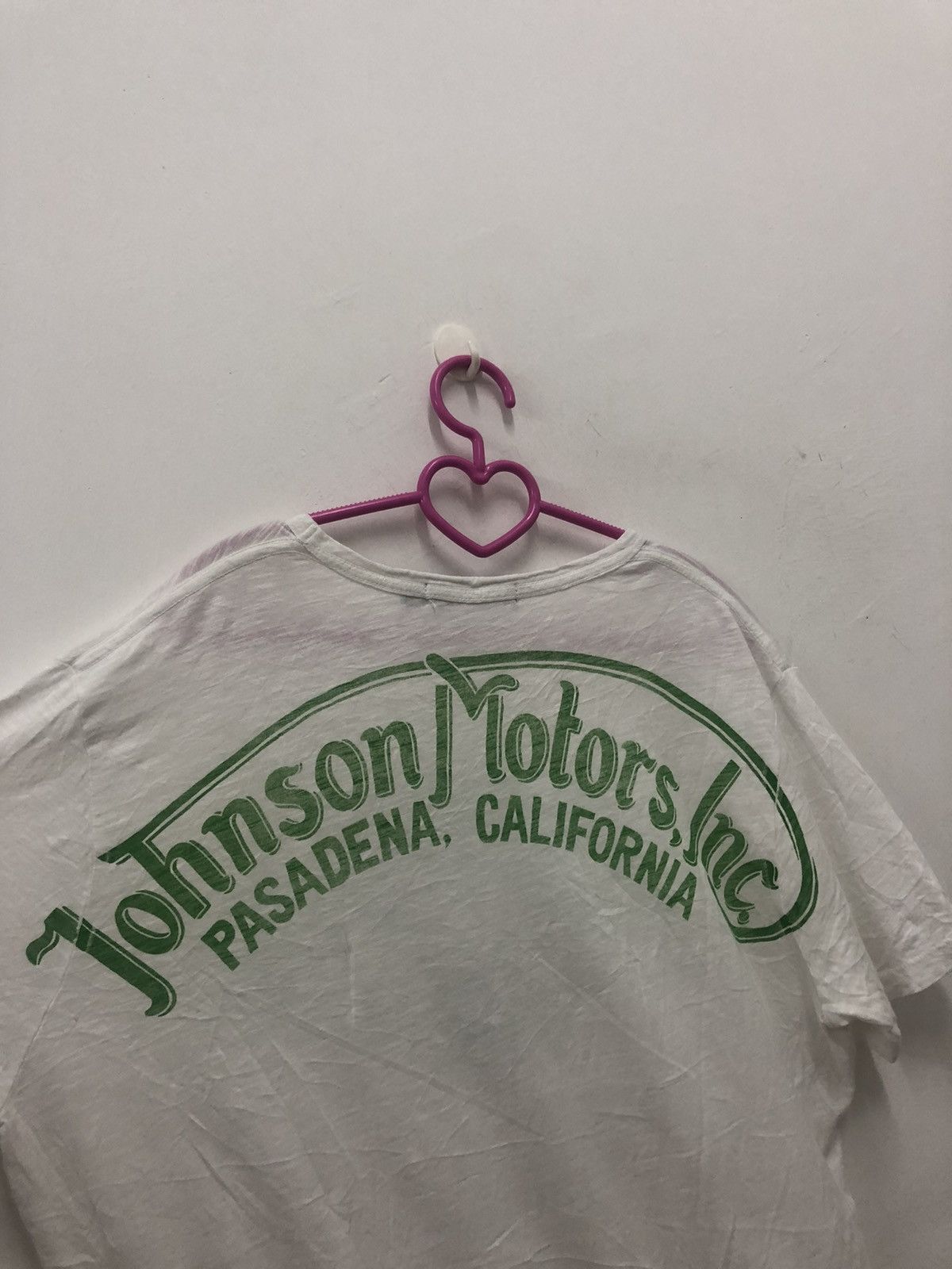 Johnson Motors Rare JOHNSON MOTORS Inc Spell Out Big Logo Shirt Size US L / EU 52-54 / 3 - 6 Thumbnail