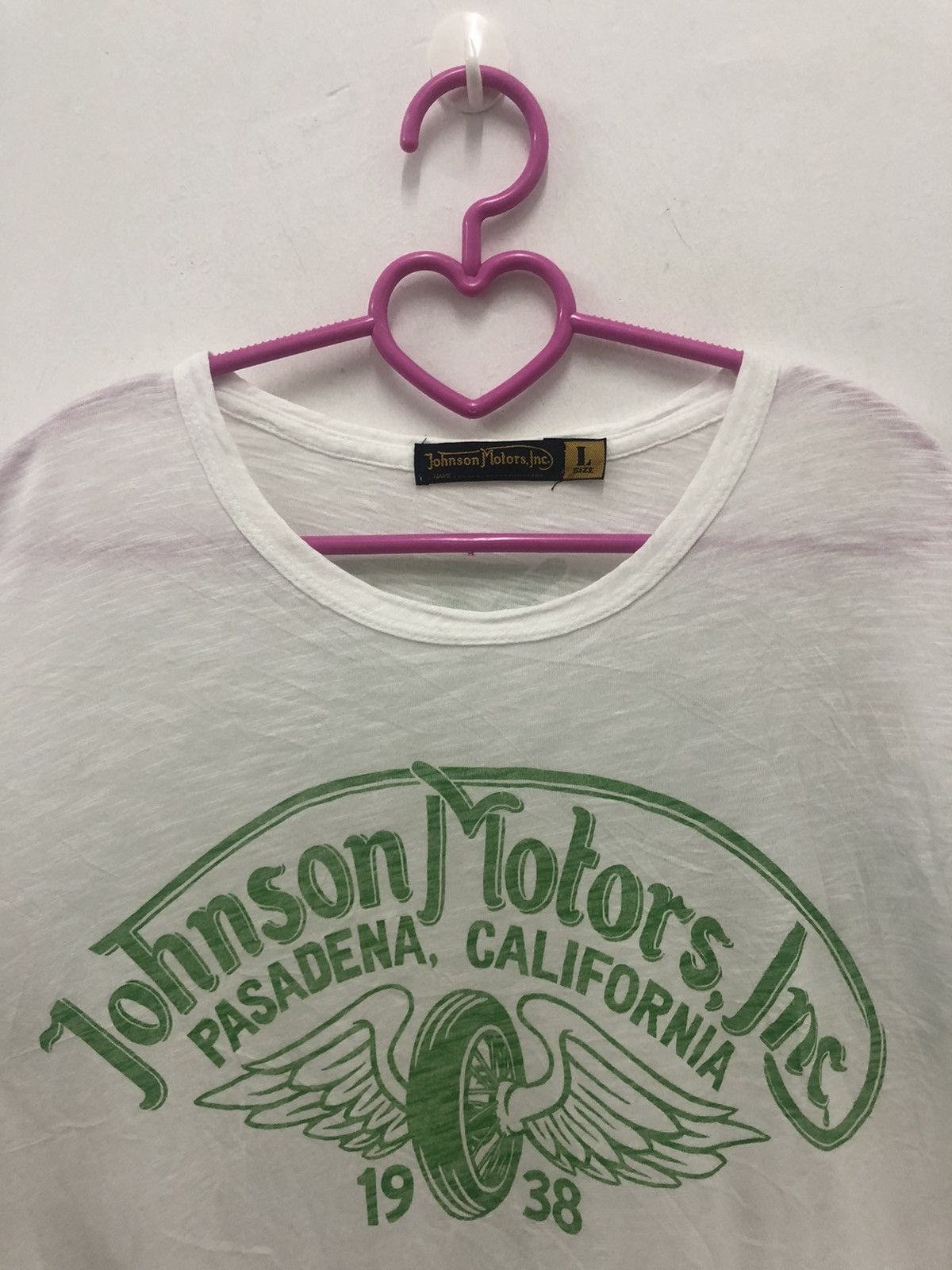 Johnson Motors Rare JOHNSON MOTORS Inc Spell Out Big Logo Shirt Size US L / EU 52-54 / 3 - 3 Thumbnail