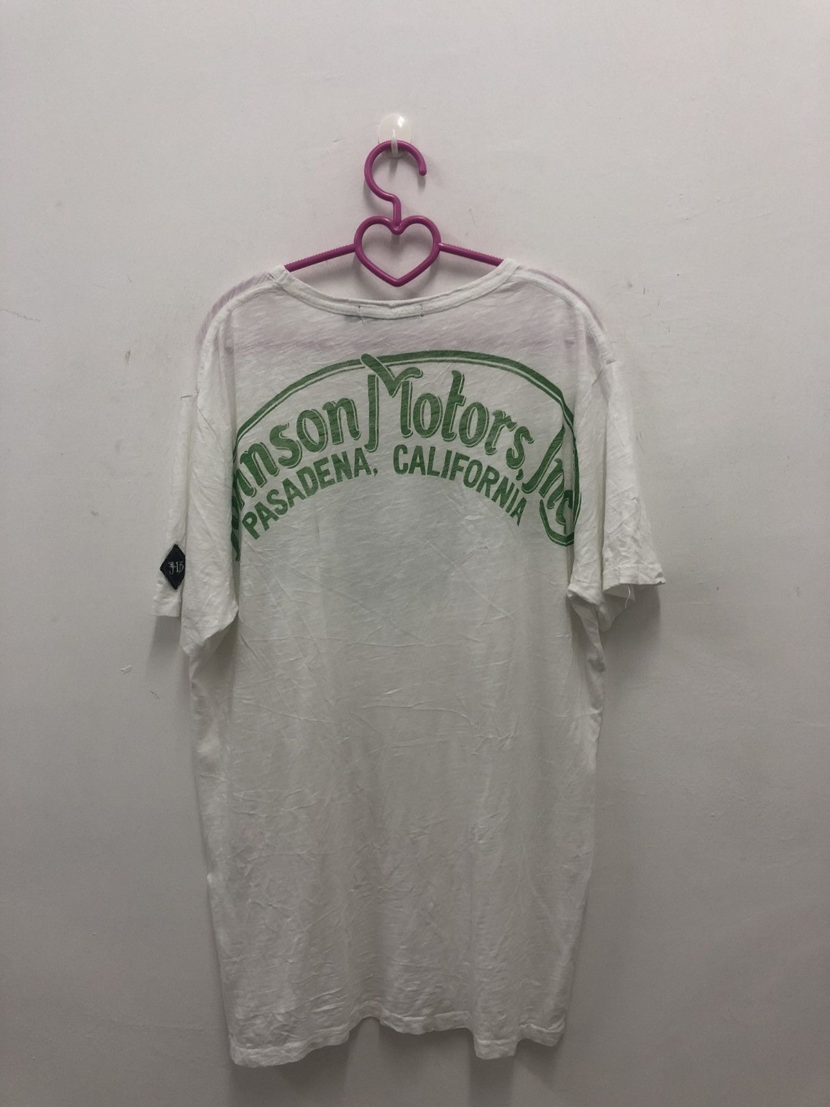 Johnson Motors Rare JOHNSON MOTORS Inc Spell Out Big Logo Shirt Size US L / EU 52-54 / 3 - 5 Thumbnail