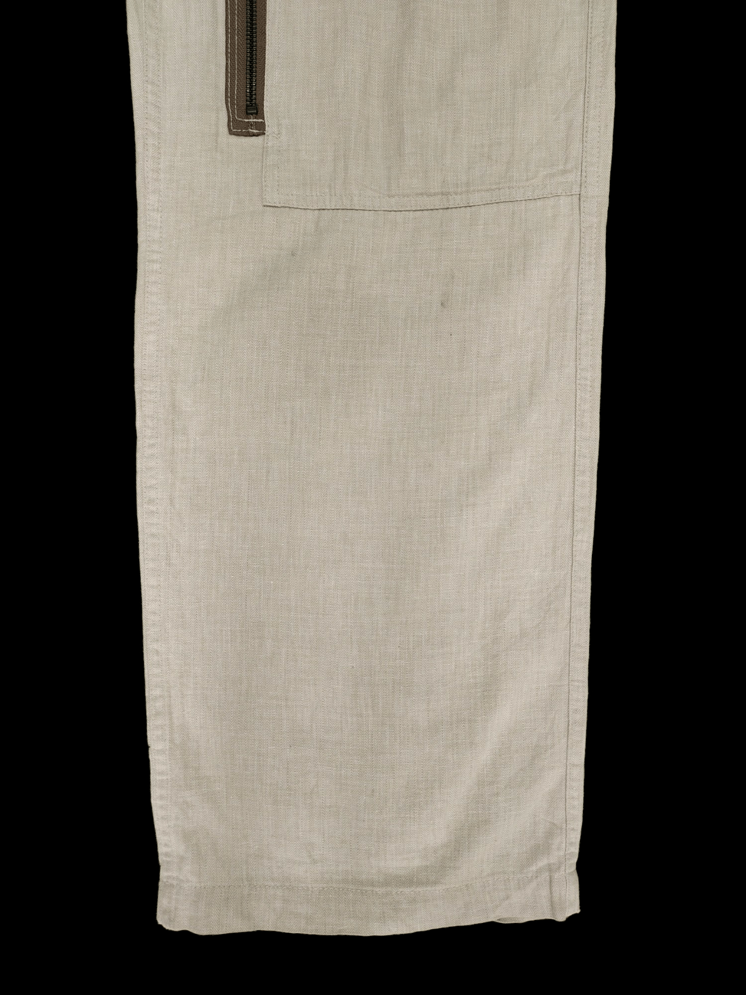 Hysteric Glamour Wide Leg Pants Dept Linen Blend Multi Zipper Pocket Baggy Size US 36 / EU 52 - 7 Thumbnail