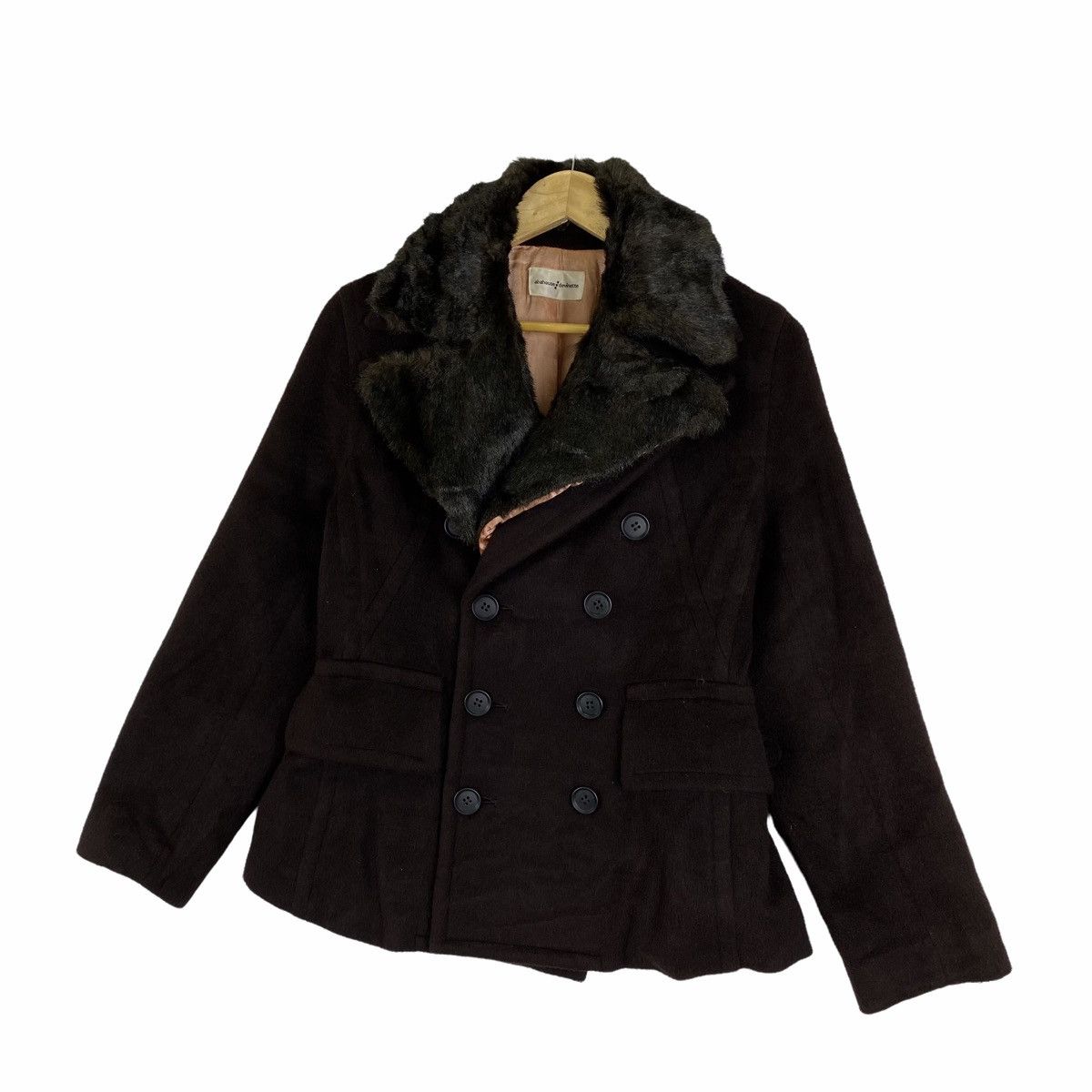 ABAHOUSE Vintage ABAHOUSE Devinette Fur Collar Wool Coat Jacket Size US S / EU 44-46 / 1 - 4 Thumbnail
