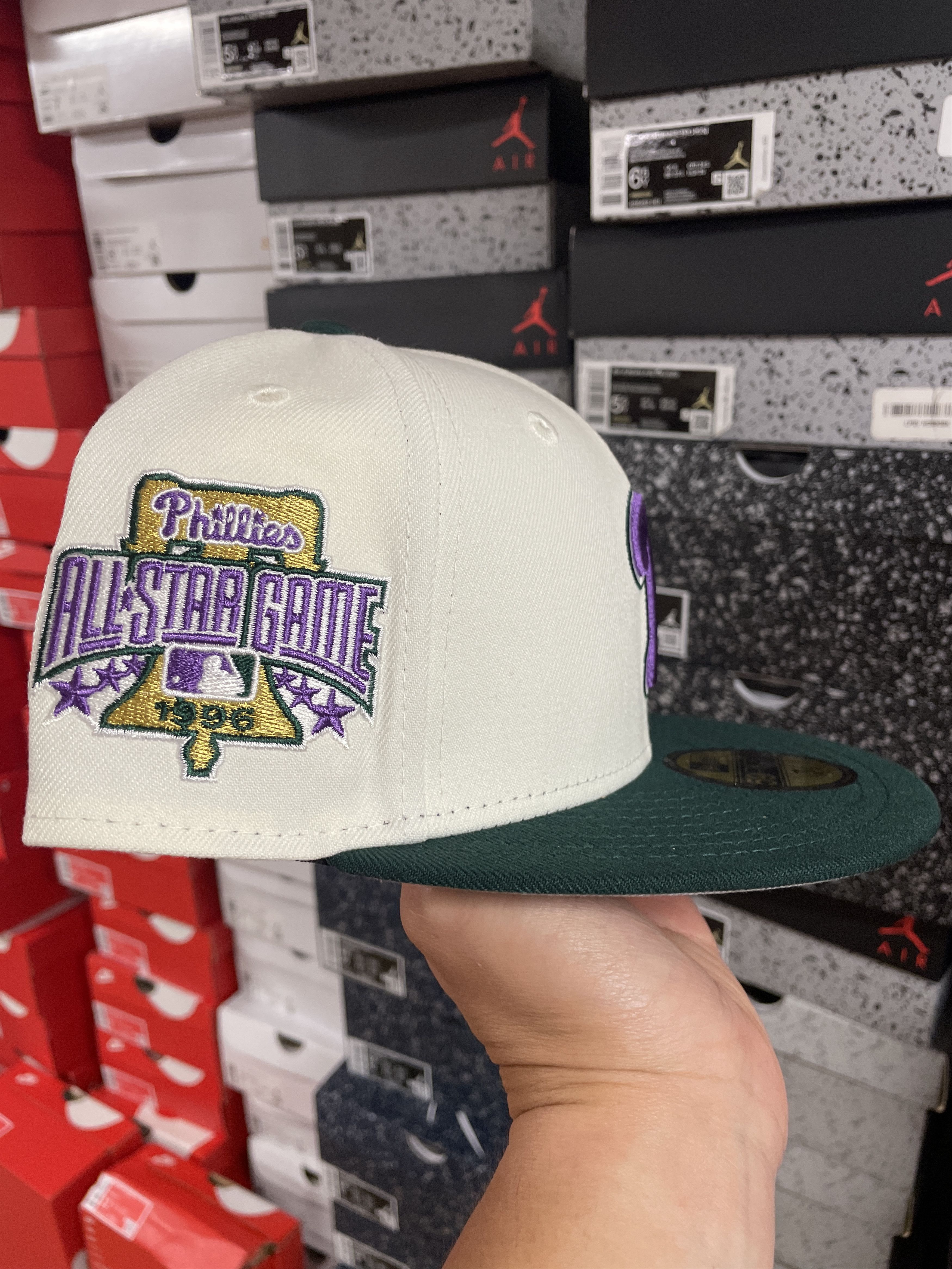 MLB × New Era 7 3/8 Panna Cotta Philadelphia Phillies Bklyn Caps All Star Size ONE SIZE - 3 Thumbnail