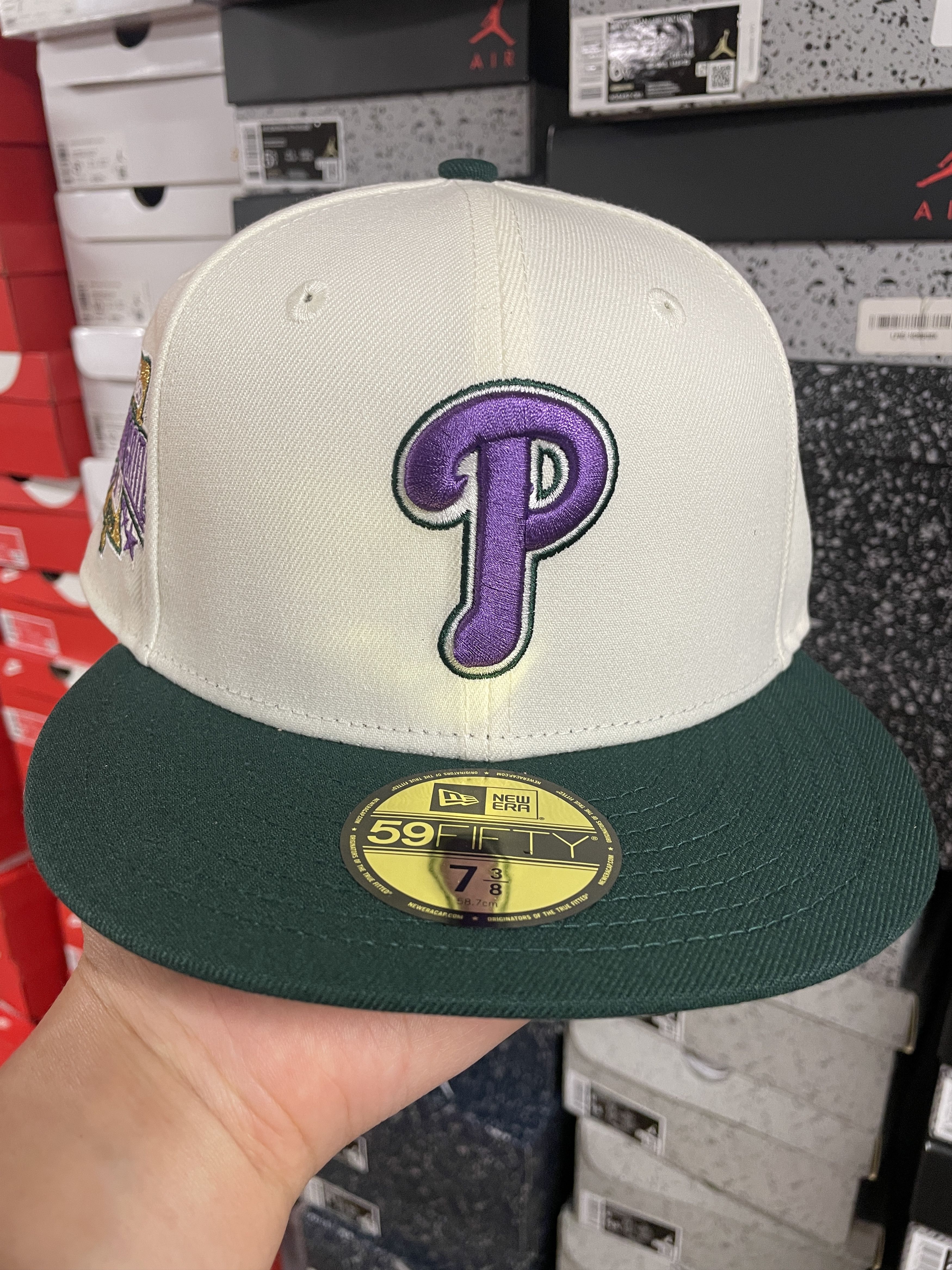 MLB × New Era 7 3/8 Panna Cotta Philadelphia Phillies Bklyn Caps All Star Size ONE SIZE - 2 Thumbnail