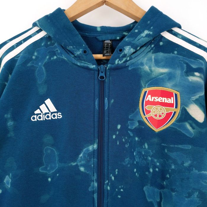 Adidas Adidas Arsenal Custom Bleached Hoodie Track Jacket Grailed