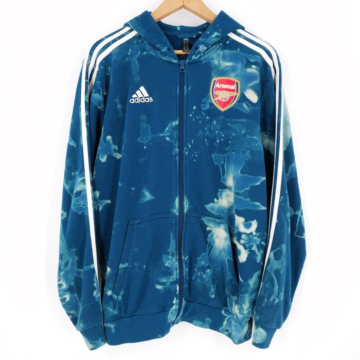 Adidas Adidas Arsenal Custom Bleached Hoodie Track Jacket Grailed