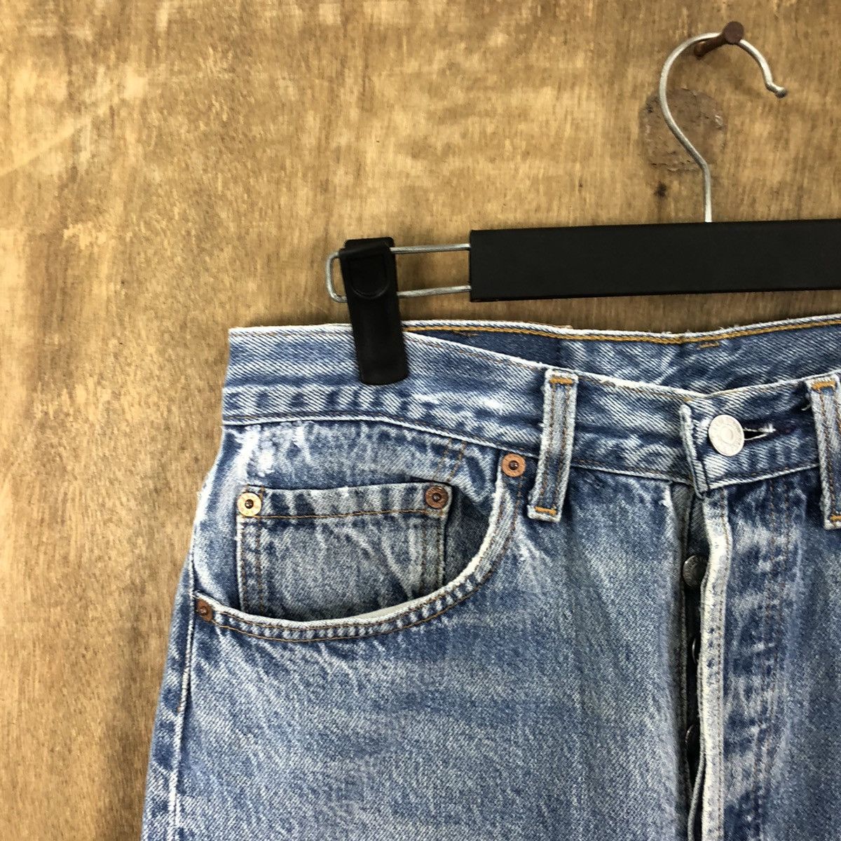 Levi's Vintage Clothing VINTAGE LEVI'S 501 USA 95' FADED BLUE JEANS PANTS #028 Size US 29 - 4 Thumbnail