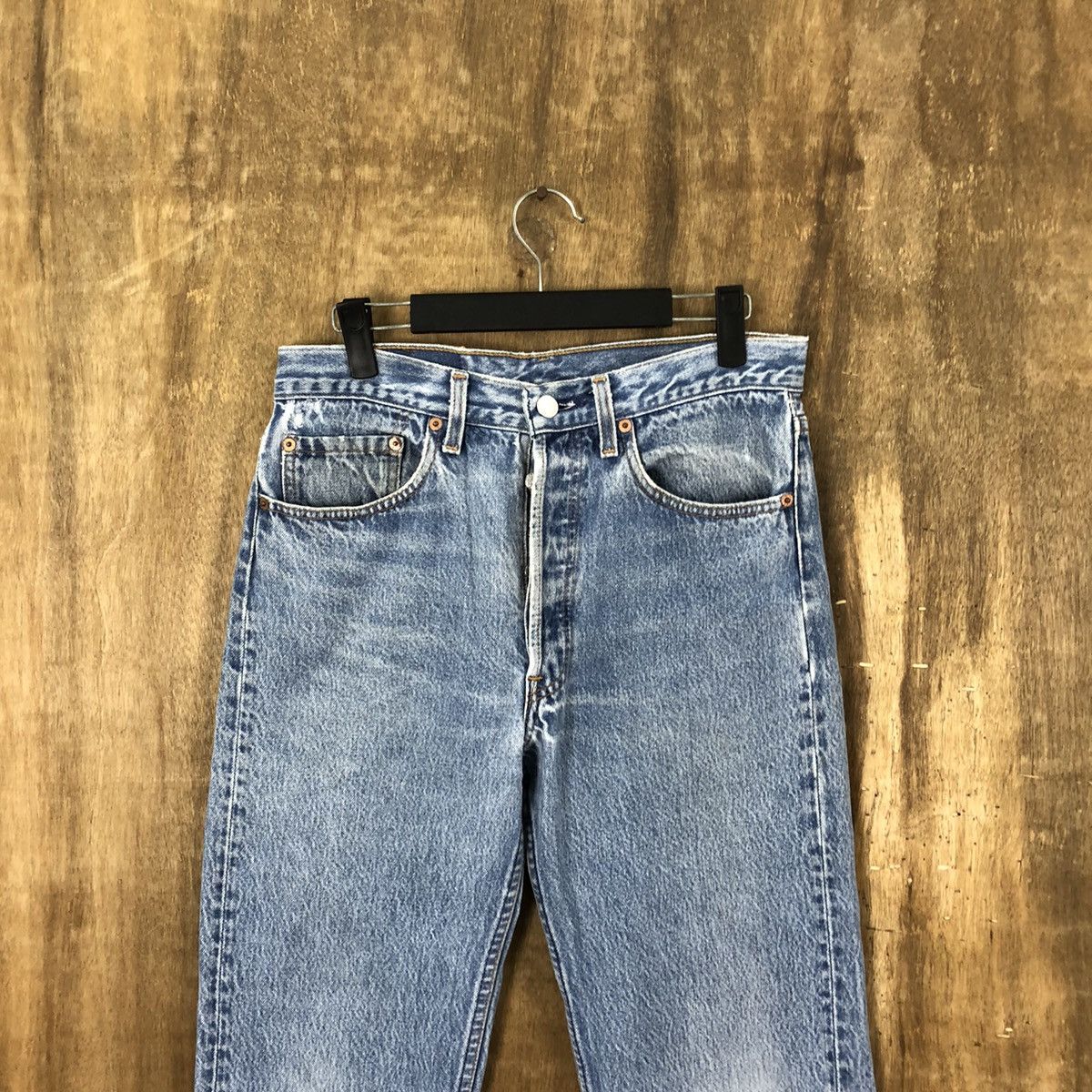 Levi's Vintage Clothing VINTAGE LEVI'S 501 USA 95' FADED BLUE JEANS PANTS #028 Size US 29 - 2 Thumbnail