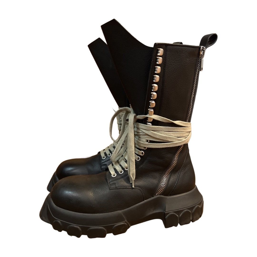 Rick Owens RICK OWENS BOZO DOUBLE ZIP LACE UP BOOTS Size US 8 / EU 41 - 4 Thumbnail