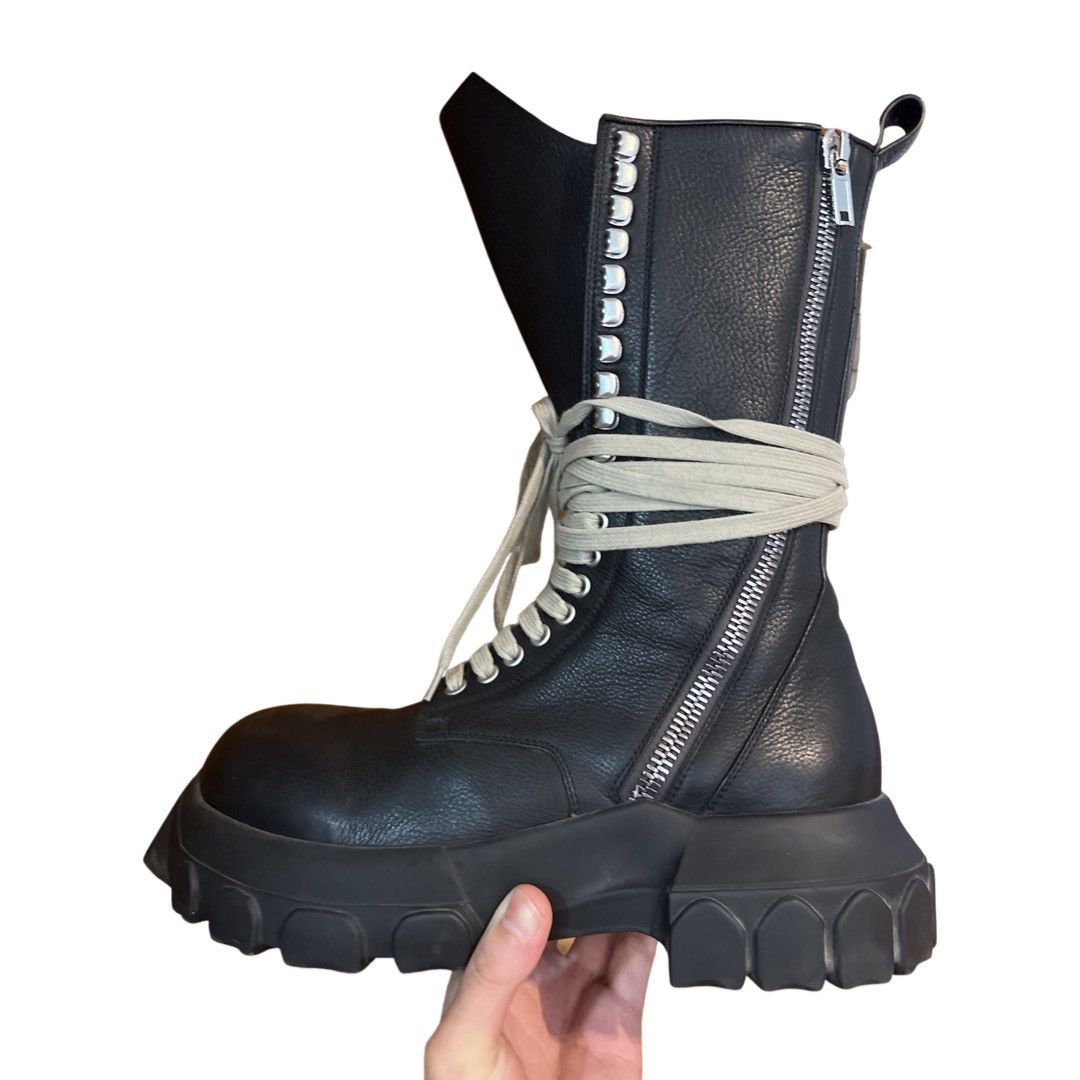 Rick Owens RICK OWENS BOZO DOUBLE ZIP LACE UP BOOTS Size US 8 / EU 41 - 5 Thumbnail