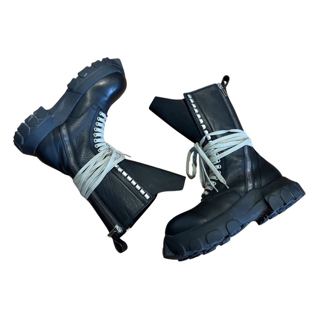 Rick Owens RICK OWENS BOZO DOUBLE ZIP LACE UP BOOTS Size US 8 / EU 41 - 1 Thumbnail