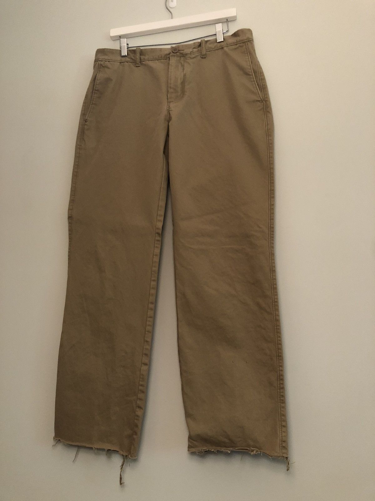 Vintage Distressed Raw Hem Chopped Basic Skate Pants Size US 34 / EU 50 - 1 Thumbnail