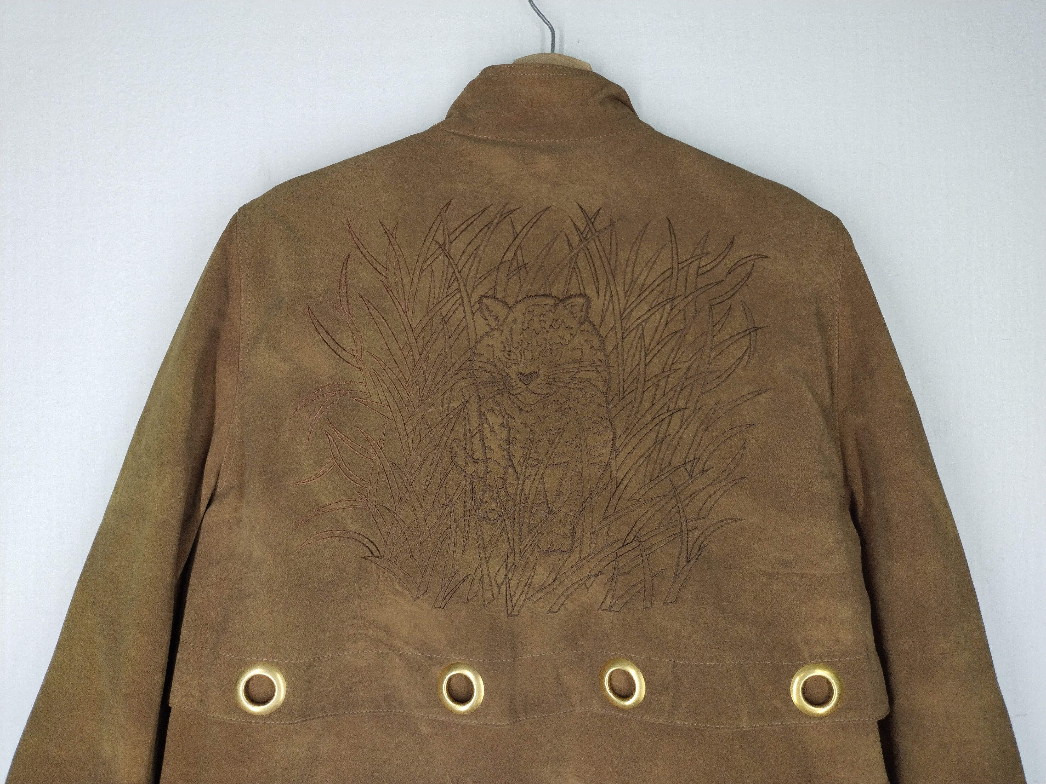 Japanese Brand VINTAGE COAT EMBROIDERY TIGER CHEETAH DESIGN JAPANESE BRAND Size L / US 10 / IT 46 - 13 Thumbnail