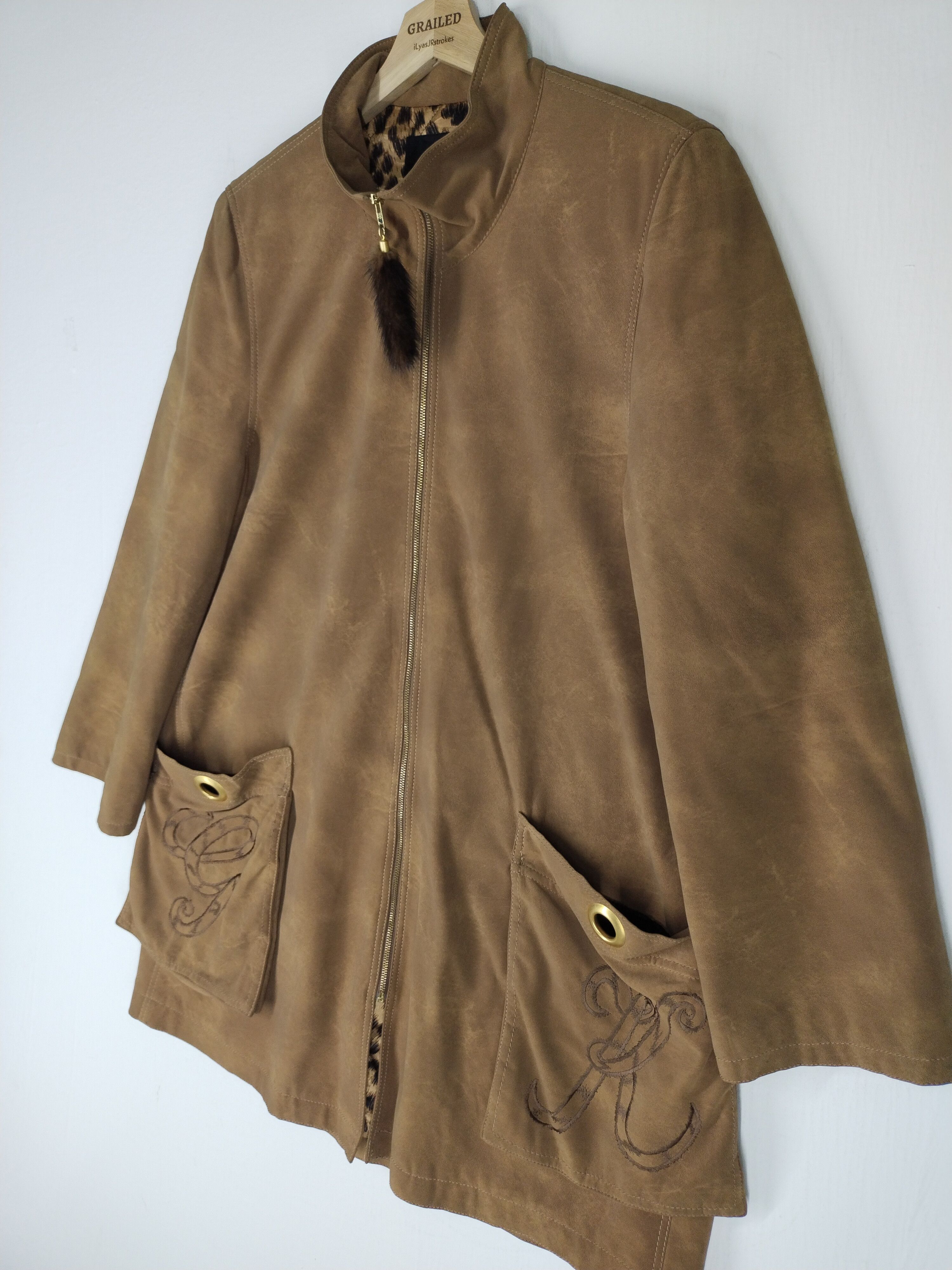 Japanese Brand VINTAGE COAT EMBROIDERY TIGER CHEETAH DESIGN JAPANESE BRAND Size L / US 10 / IT 46 - 4 Thumbnail