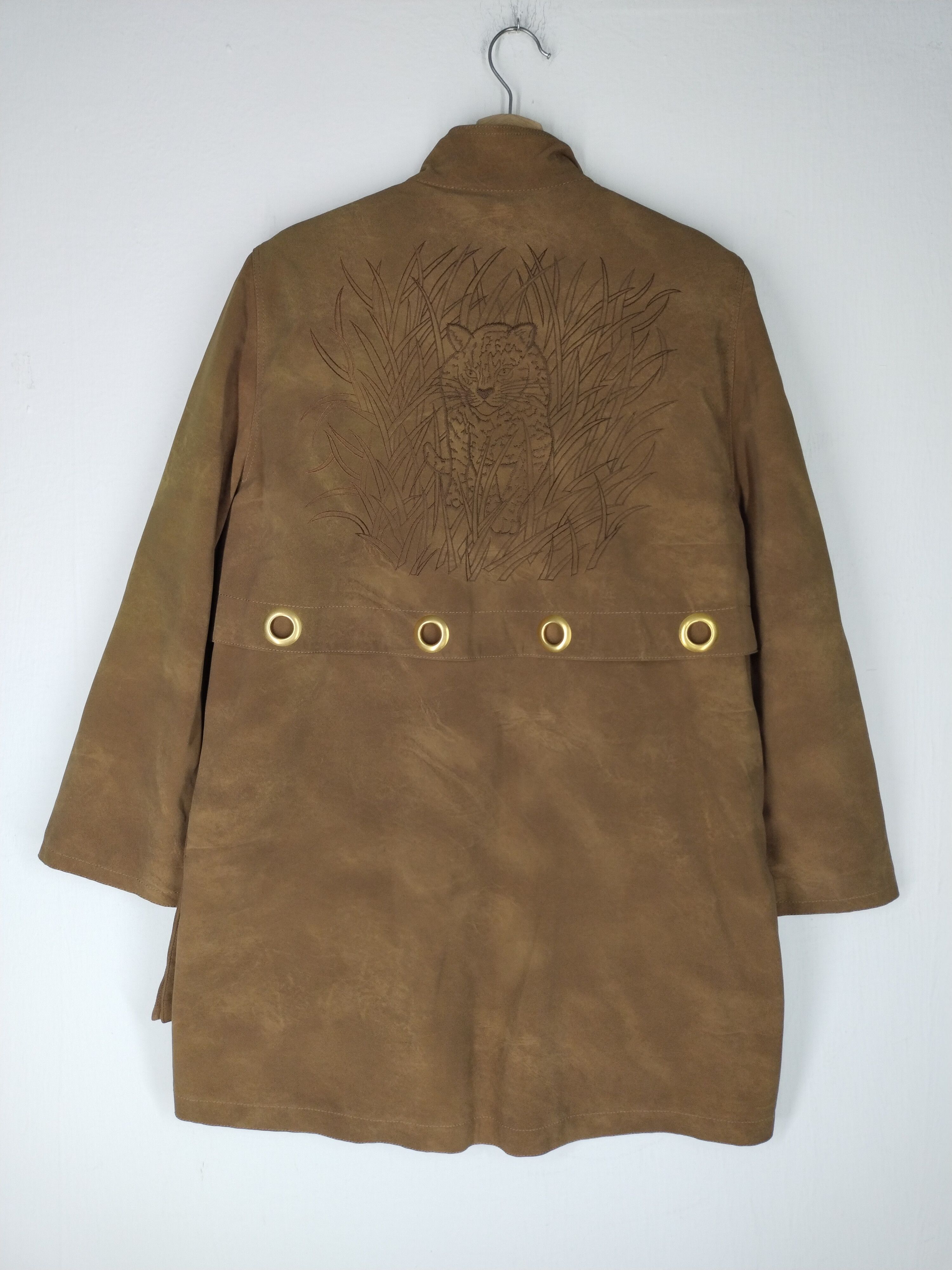 Japanese Brand VINTAGE COAT EMBROIDERY TIGER CHEETAH DESIGN JAPANESE BRAND Size L / US 10 / IT 46 - 11 Thumbnail