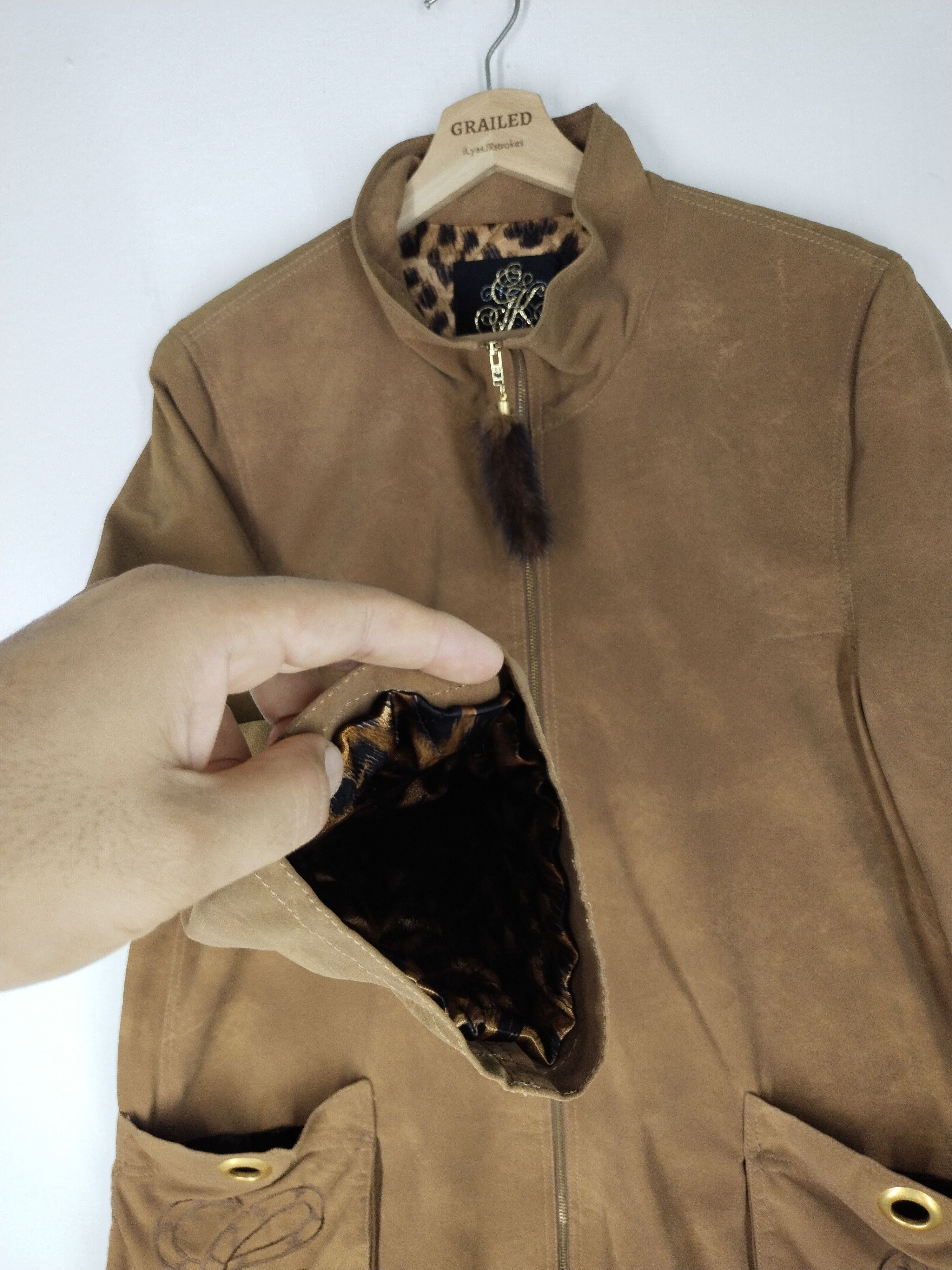 Japanese Brand VINTAGE COAT EMBROIDERY TIGER CHEETAH DESIGN JAPANESE BRAND Size L / US 10 / IT 46 - 5 Thumbnail