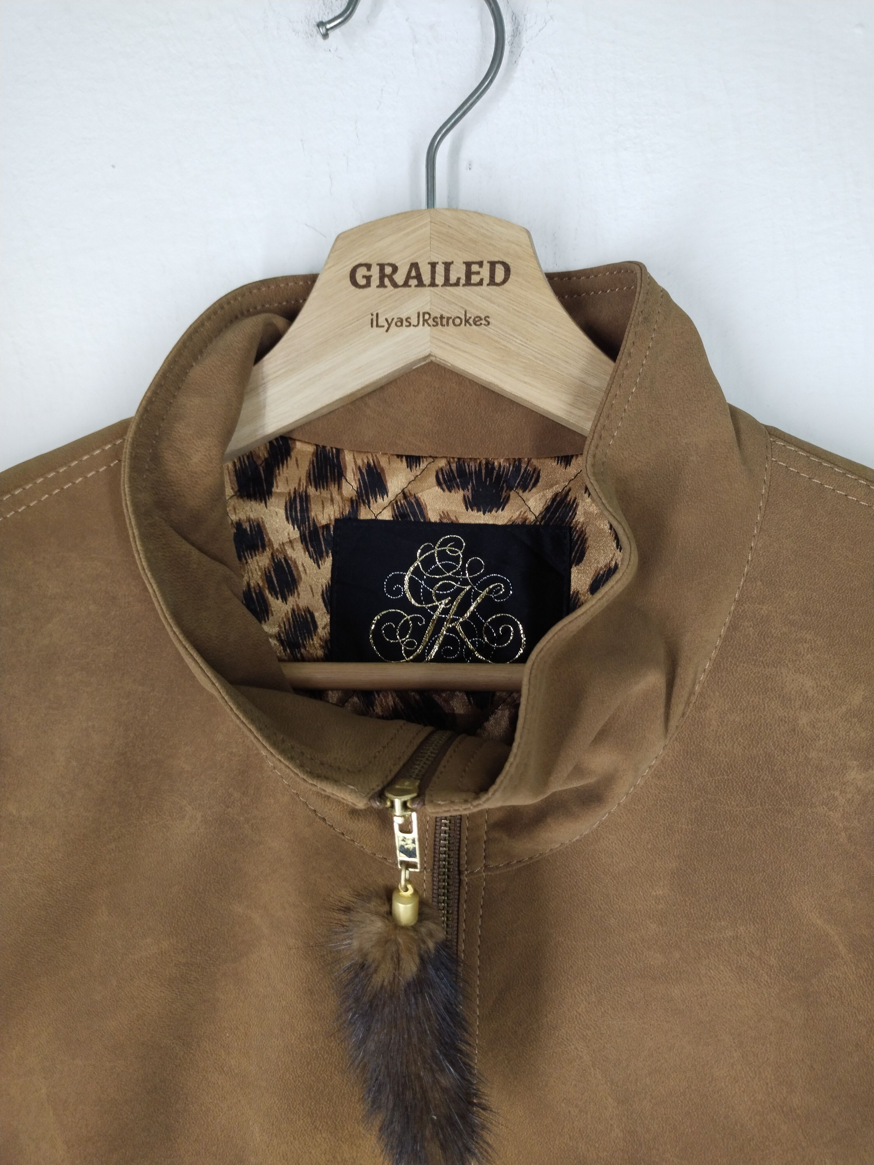 Japanese Brand VINTAGE COAT EMBROIDERY TIGER CHEETAH DESIGN JAPANESE BRAND Size L / US 10 / IT 46 - 22 Thumbnail