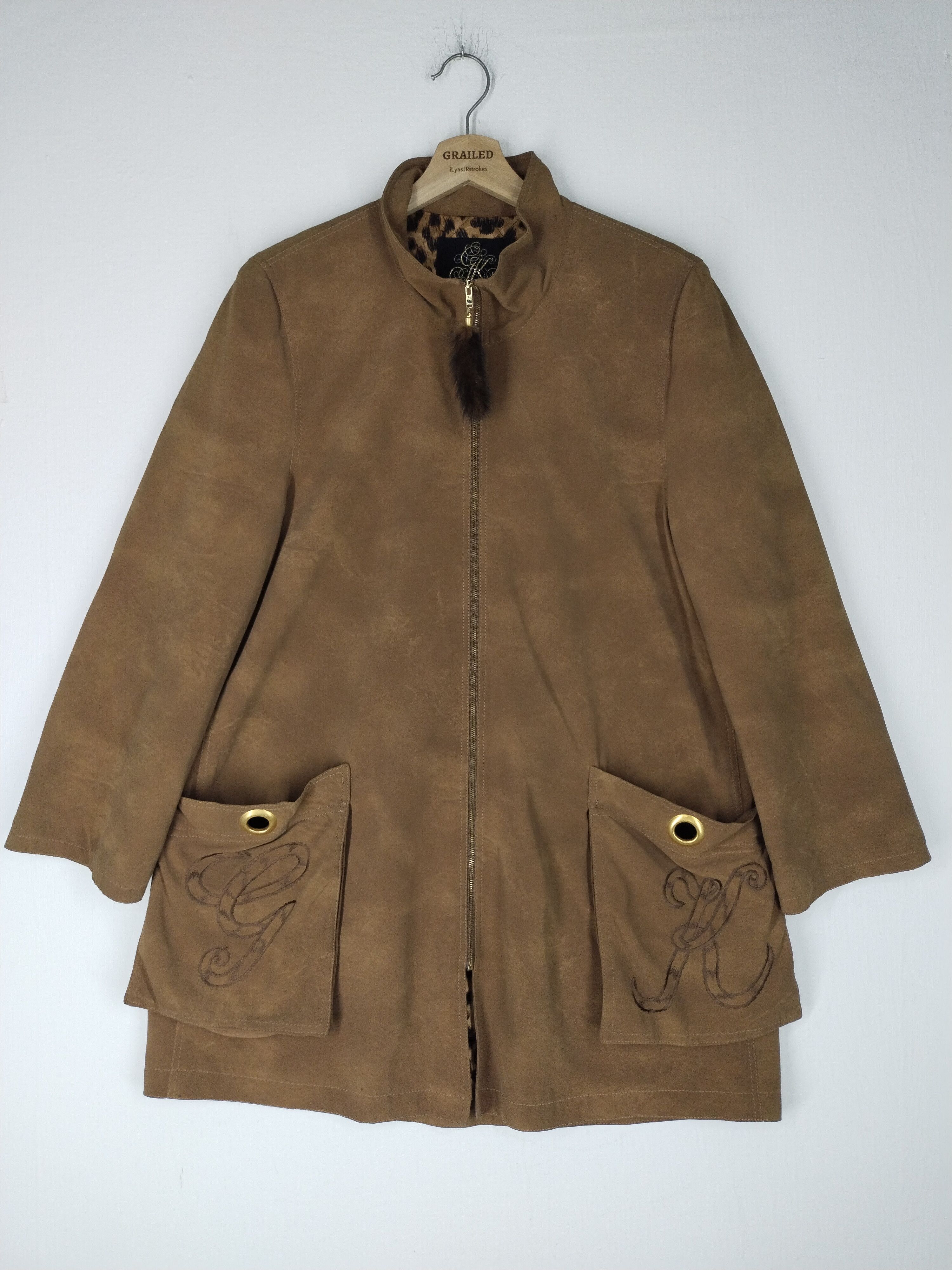 Japanese Brand VINTAGE COAT EMBROIDERY TIGER CHEETAH DESIGN JAPANESE BRAND Size L / US 10 / IT 46 - 2 Thumbnail