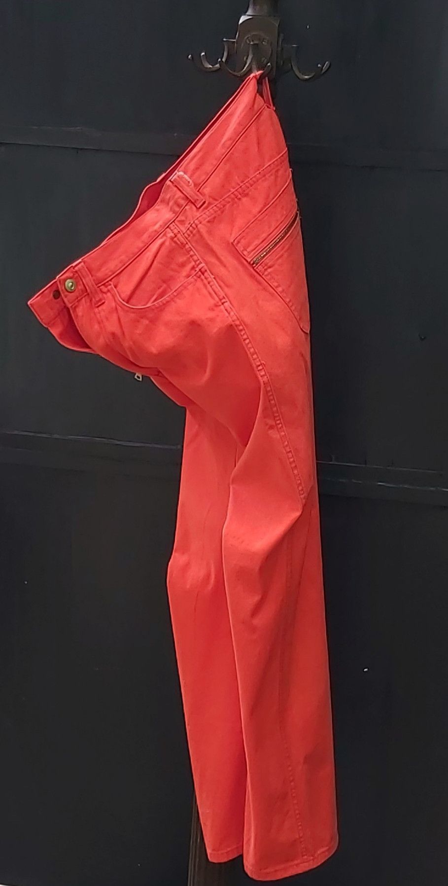image of Jean Paul Gaultier Red Pants in Orange, Men's (Size 28)