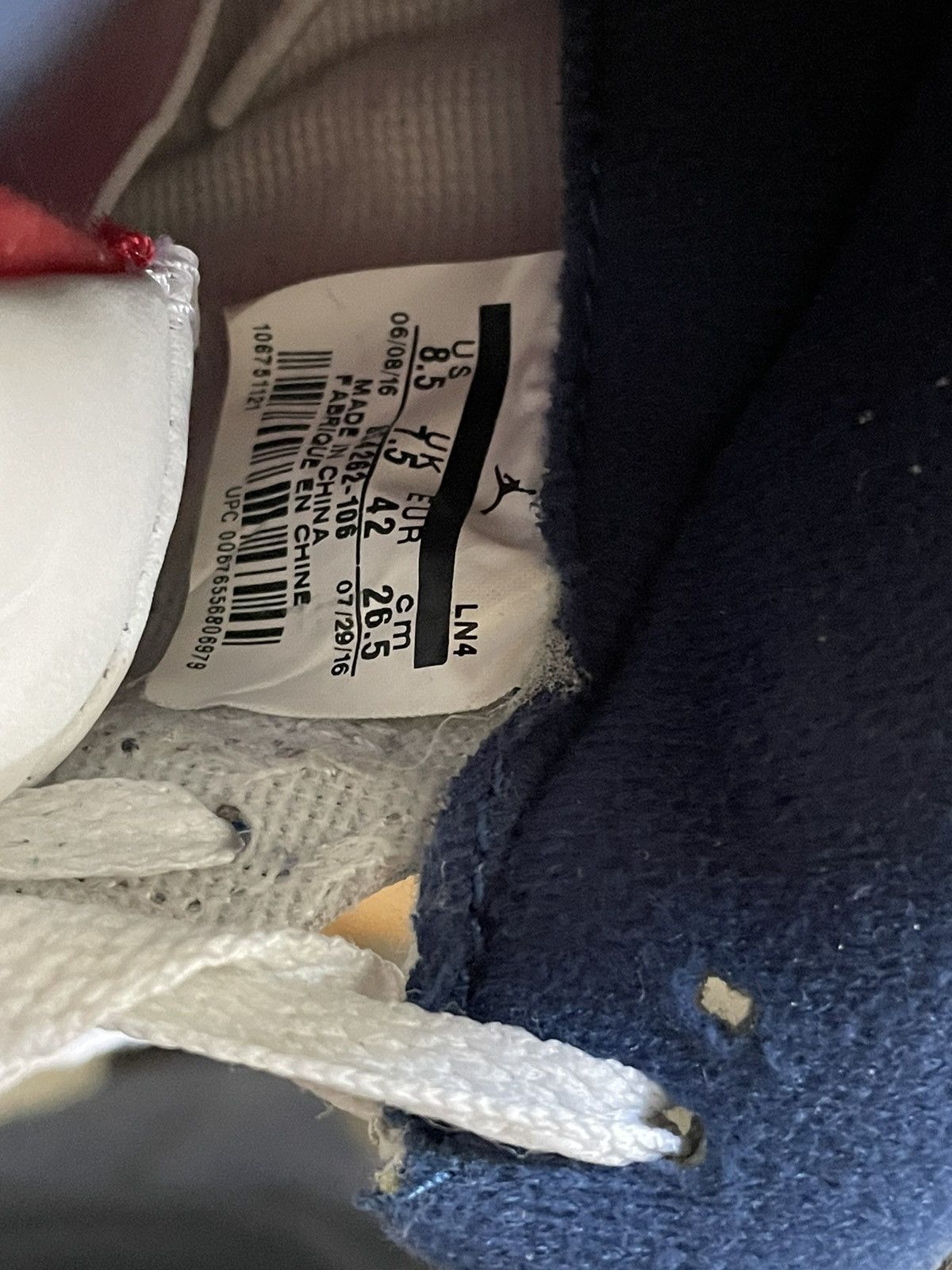 Jordan Brand × Nike Air Jordan 3 True Blue 2016 Size 8.5 Size US 8.5 / EU 41-42 - 5 Thumbnail