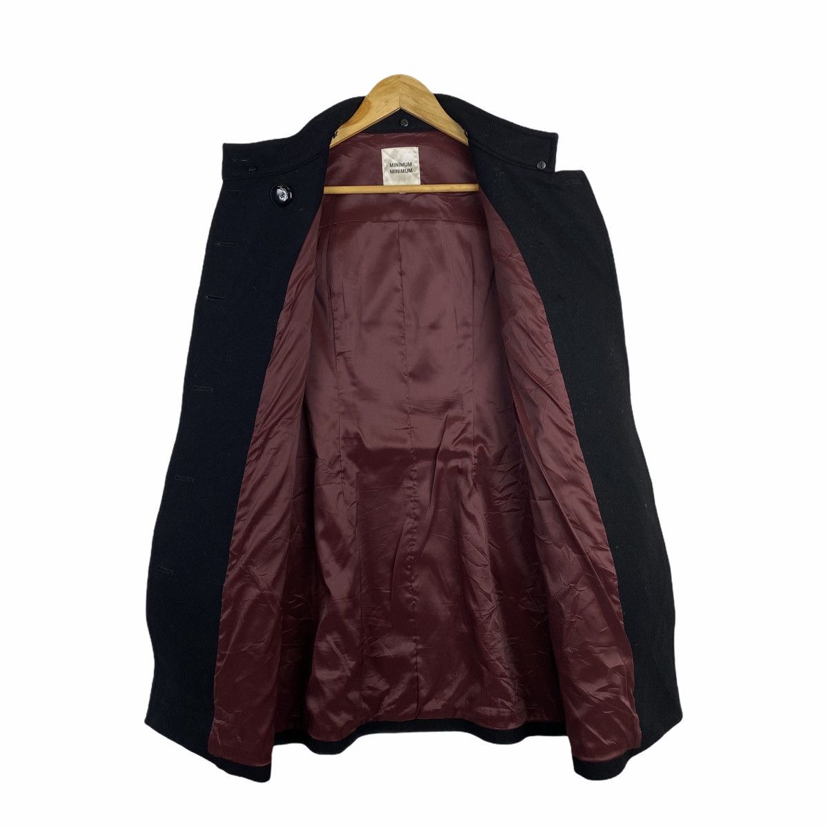 Japanese Brand × Minimum MINIMUM Japanese Brand Wool Long Coat Jacket Parka Size US XS / EU 42 / 0 - 3 Thumbnail