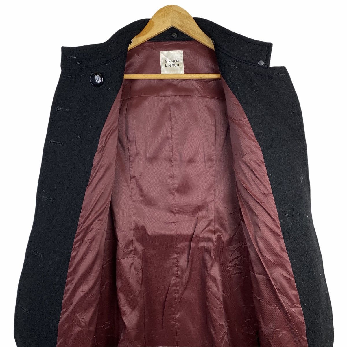 Japanese Brand × Minimum MINIMUM Japanese Brand Wool Long Coat Jacket Parka Size US XS / EU 42 / 0 - 6 Thumbnail