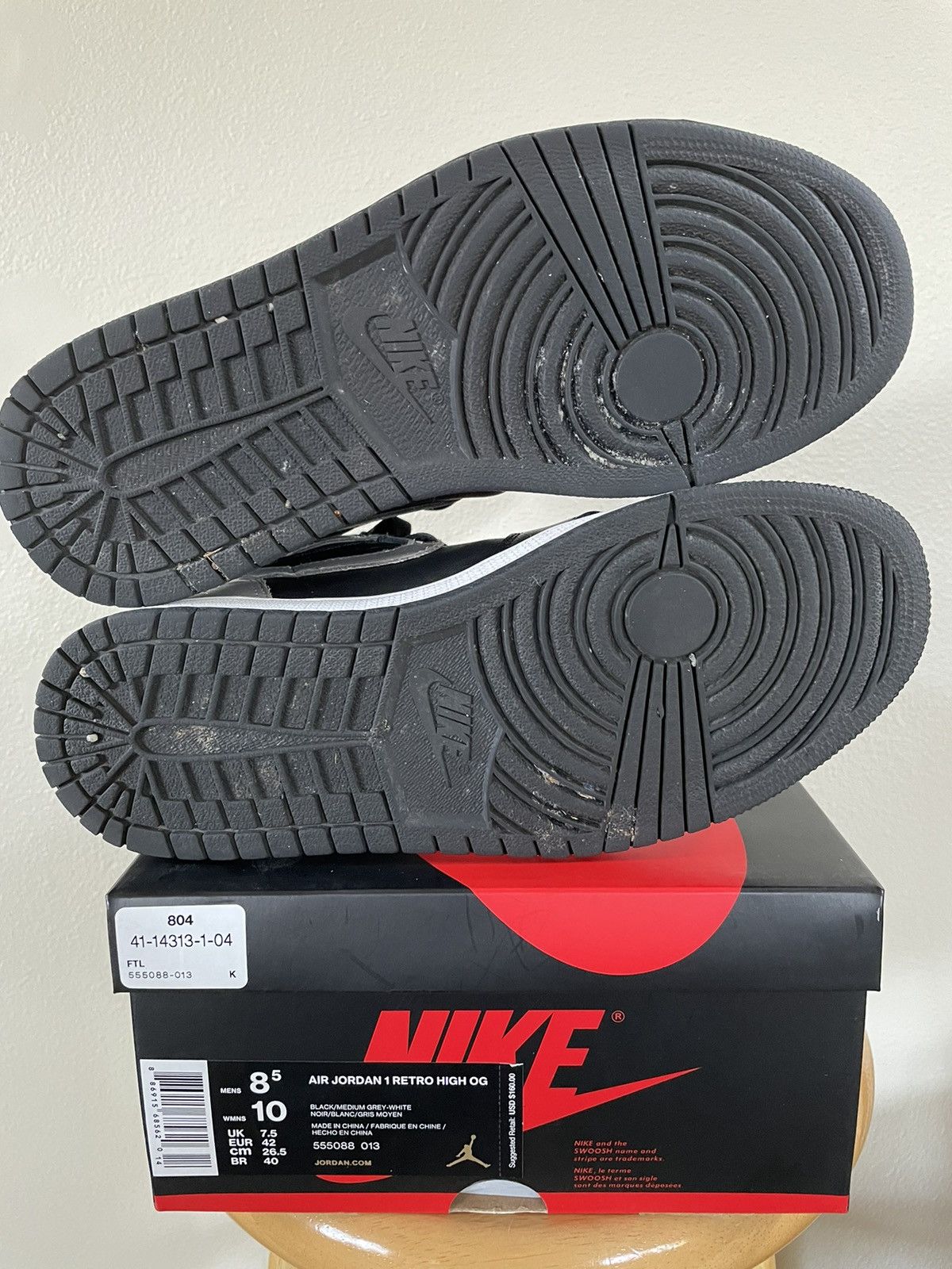 Nike Air Jordan 1 Shadow Grey 2017 Size 8.5 Size US 8.5 / EU 41-42 - 8 Thumbnail