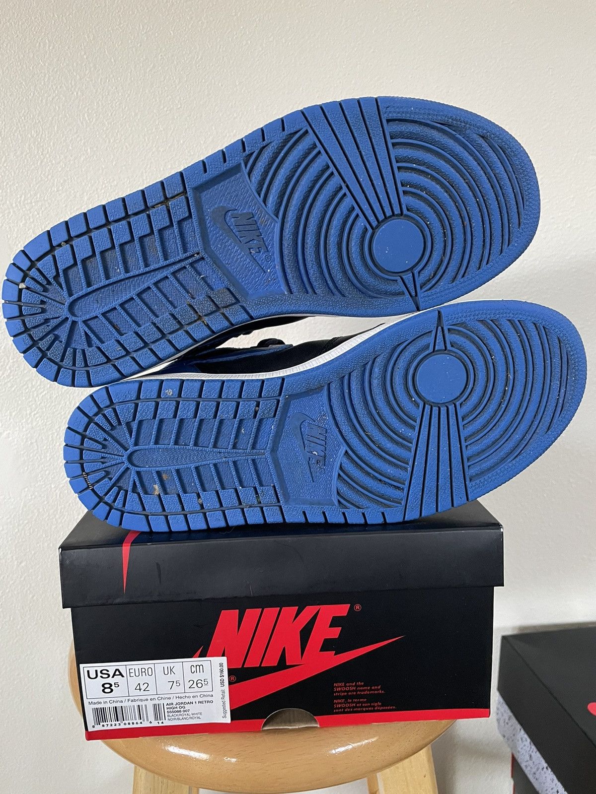 Jordan Brand × Nike Air Jordan 1 Royal Blue 2017 Size 8.5 Size US 8.5 / EU 41-42 - 6 Thumbnail