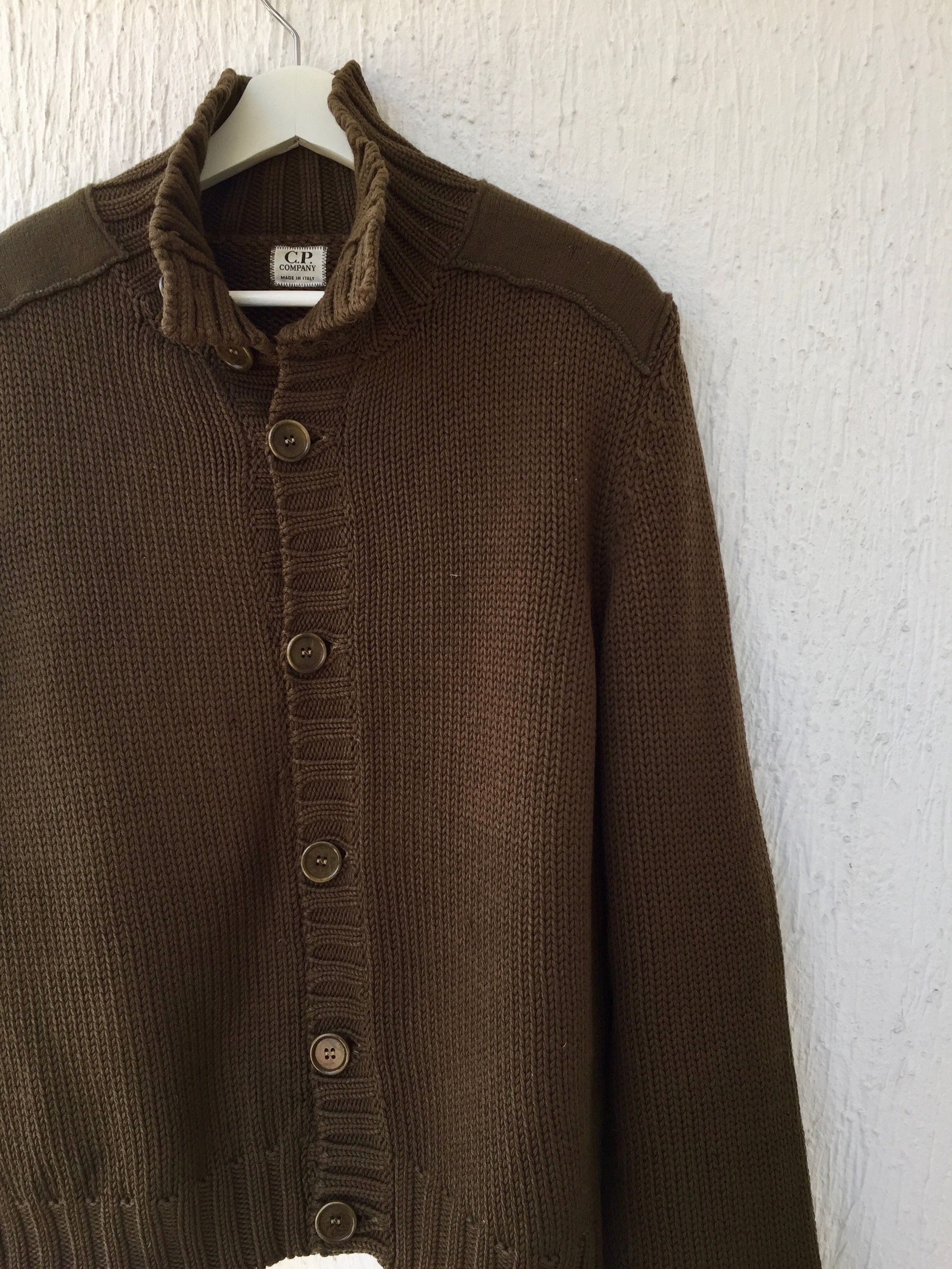C.P. Company military green cardigan Size US XL / EU 56 / 4 - 2 Thumbnail