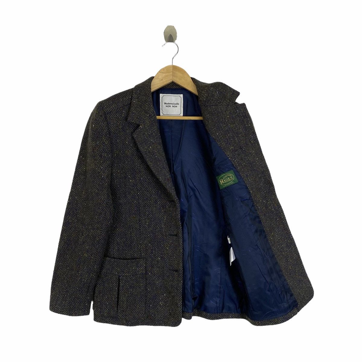 Japanese Brand × Mademoiselle Non Non Vintage MADEMOISELLE NON NON Japanese Wool Blazer Coat Size M / US 6-8 / IT 42-44 - 1 Thumbnail