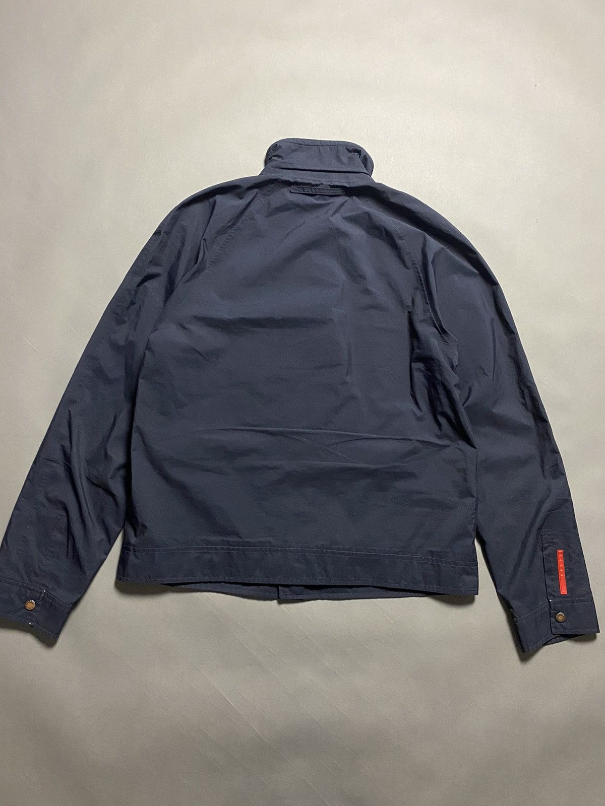 Prada Prada nylon jacket Goretex navy red tab vintage Size US L / EU 52-54 / 3 - 16 Thumbnail