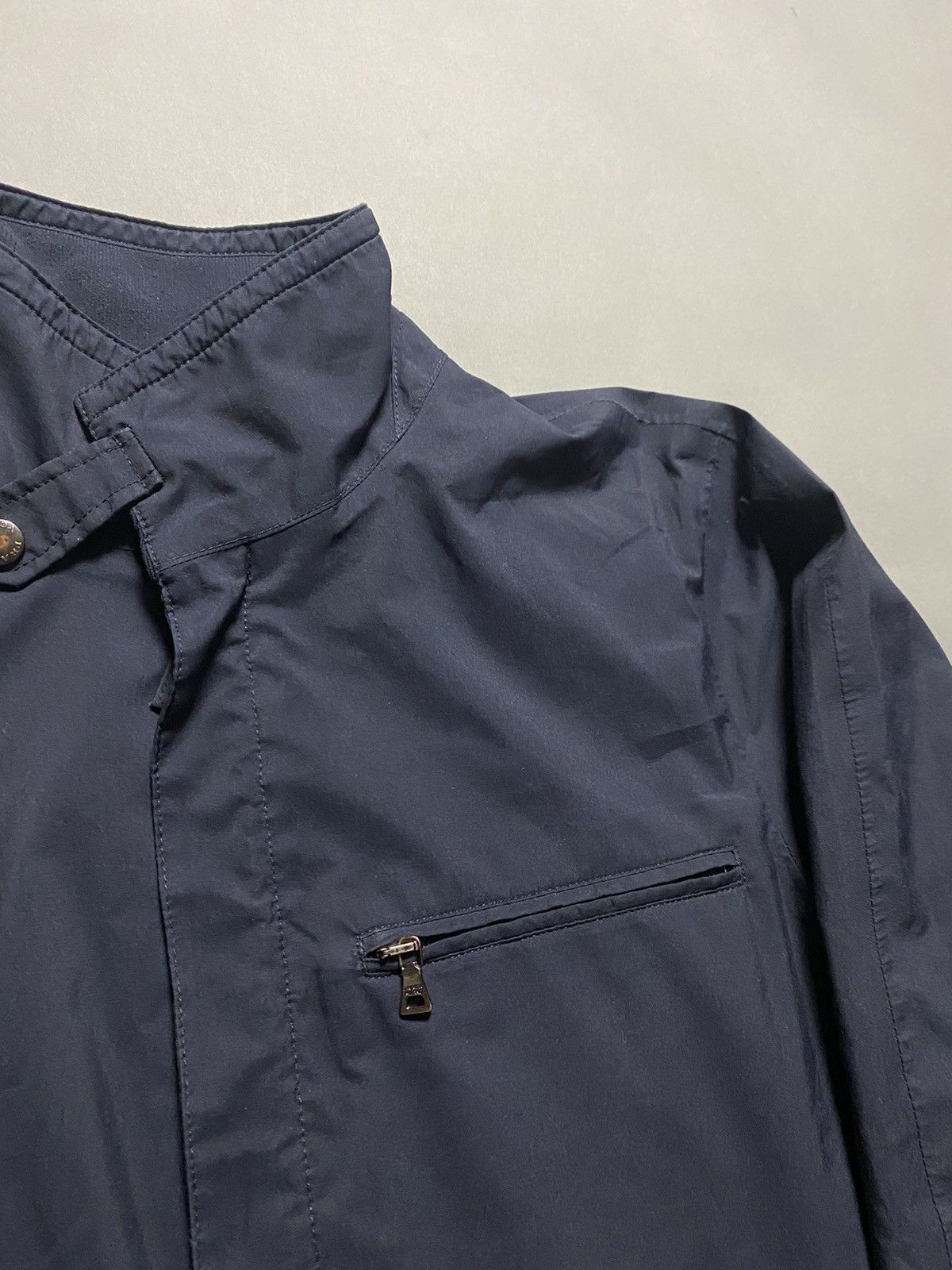 Prada Prada nylon jacket Goretex navy red tab vintage Size US L / EU 52-54 / 3 - 7 Thumbnail