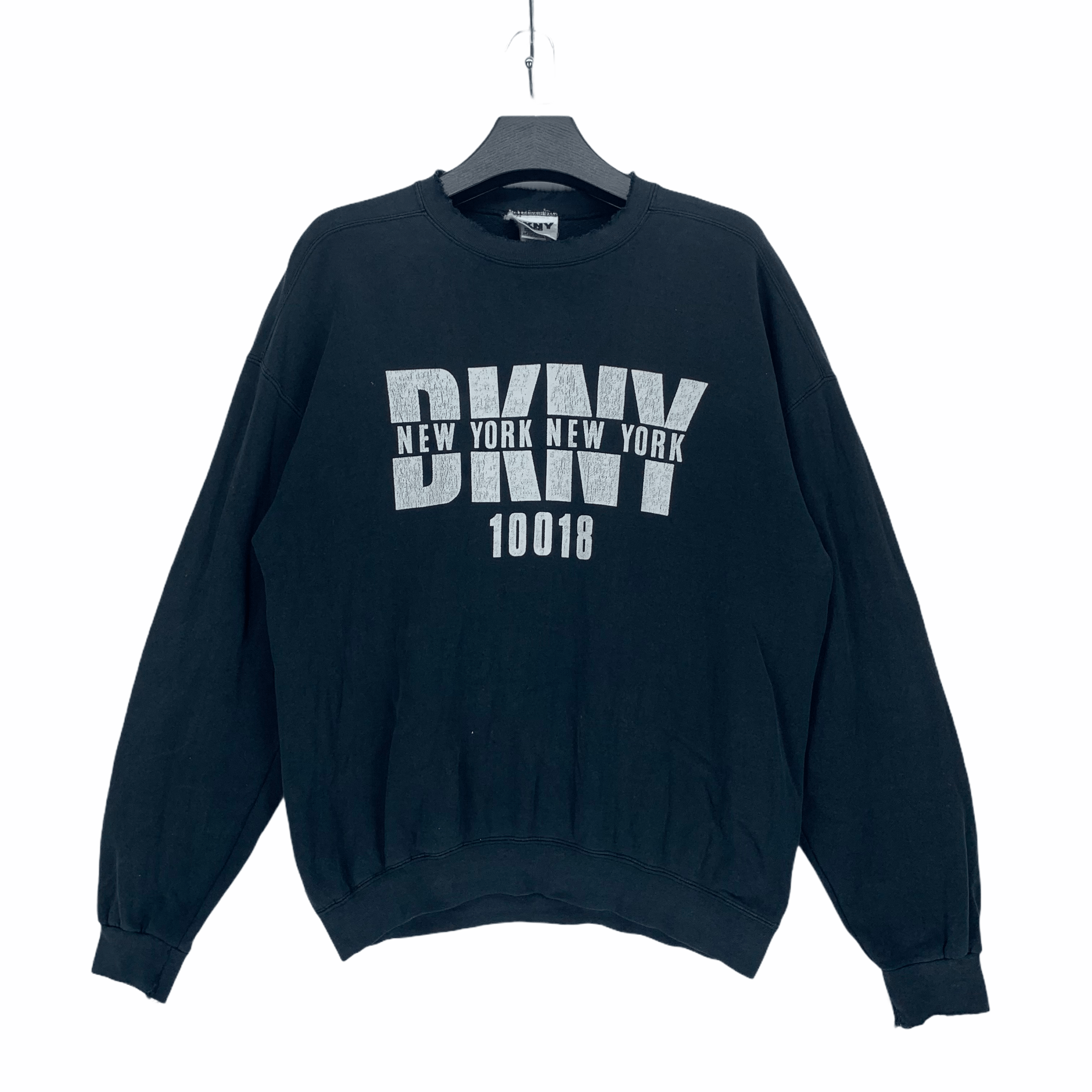 DKNY Trashed DKNY Jeans Made in USA Big Logo Sweatshirt #2898-93 Size US L / EU 52-54 / 3 - 1 Thumbnail