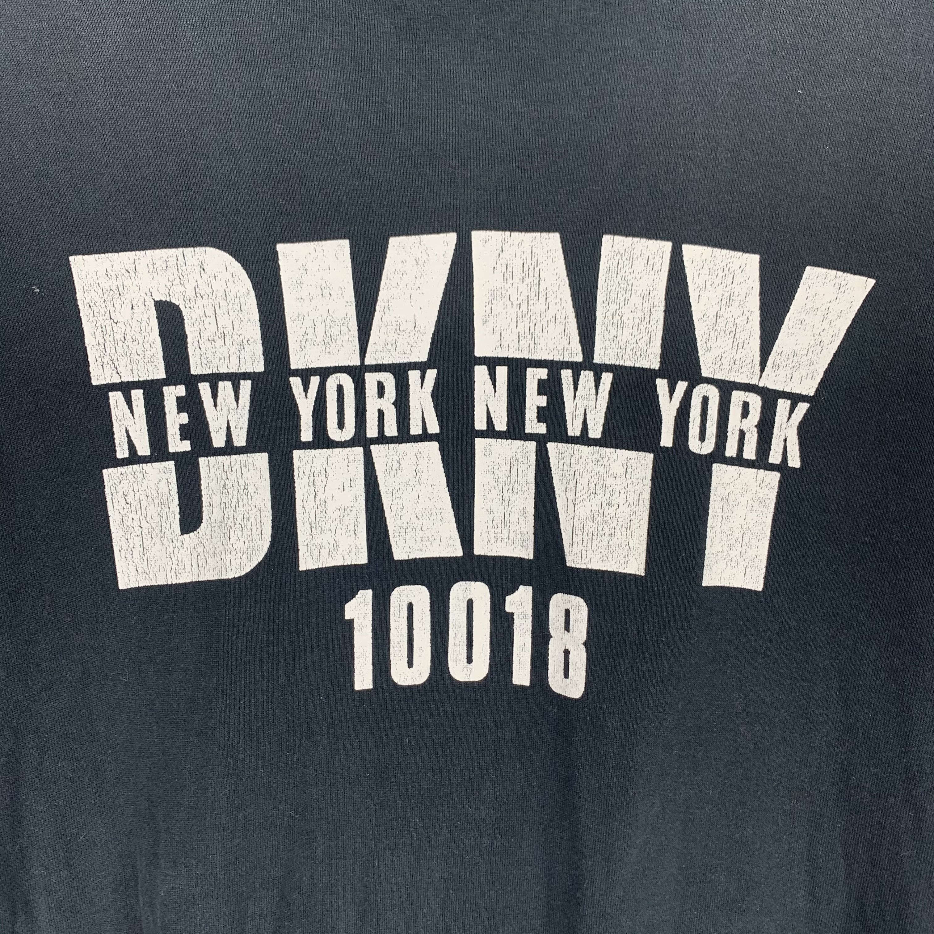 DKNY Trashed DKNY Jeans Made in USA Big Logo Sweatshirt #2898-93 Size US L / EU 52-54 / 3 - 4 Thumbnail