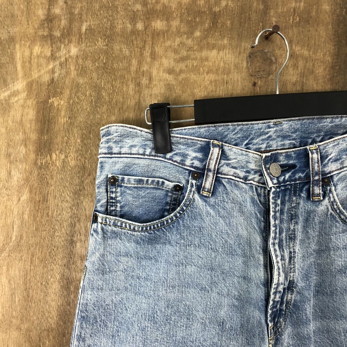 Japanese Brand VINTAGE JAPANESE FADED LIGHT BLUE JEANS PANTS #005 Size US 28 / EU 44 - 4 Thumbnail