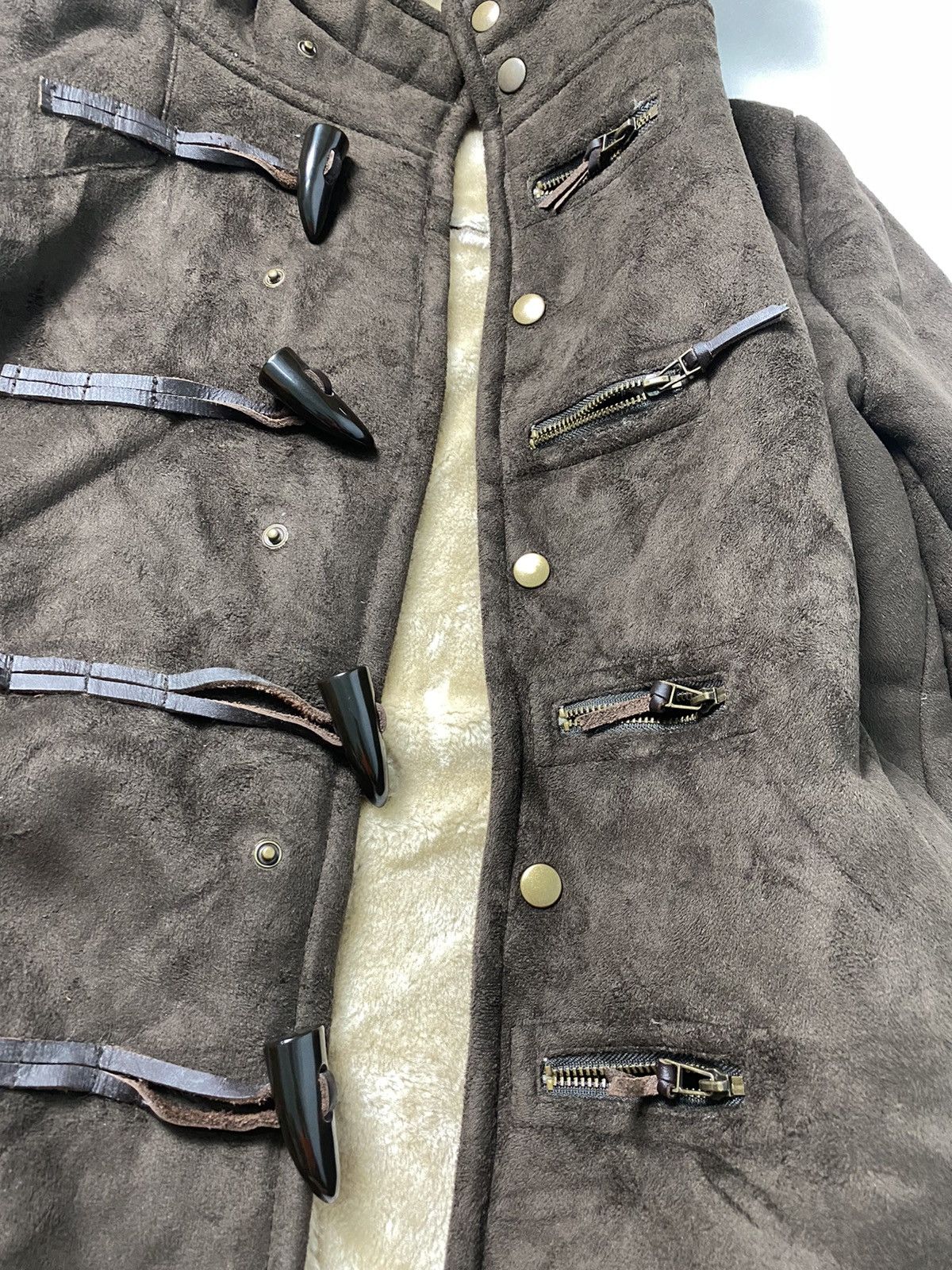 If Six Was Nine × Japanese Brand × Le Grande Bleu (L.G.B.) Semantic Design Sherpa Coat Jacket Nice Design Size US S / EU 44-46 / 1 - 6 Thumbnail