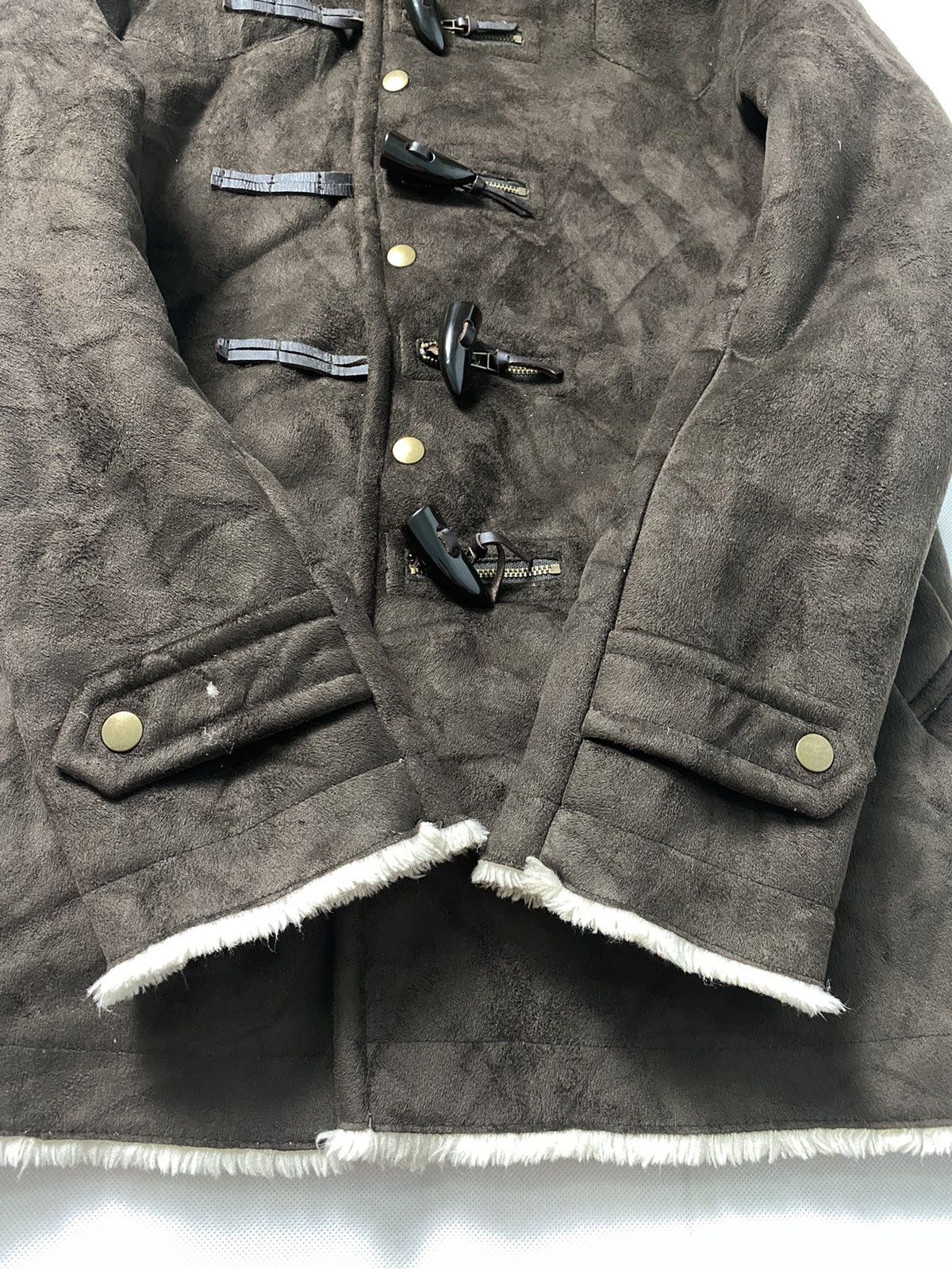 If Six Was Nine × Japanese Brand × Le Grande Bleu (L.G.B.) Semantic Design Sherpa Coat Jacket Nice Design Size US S / EU 44-46 / 1 - 4 Thumbnail