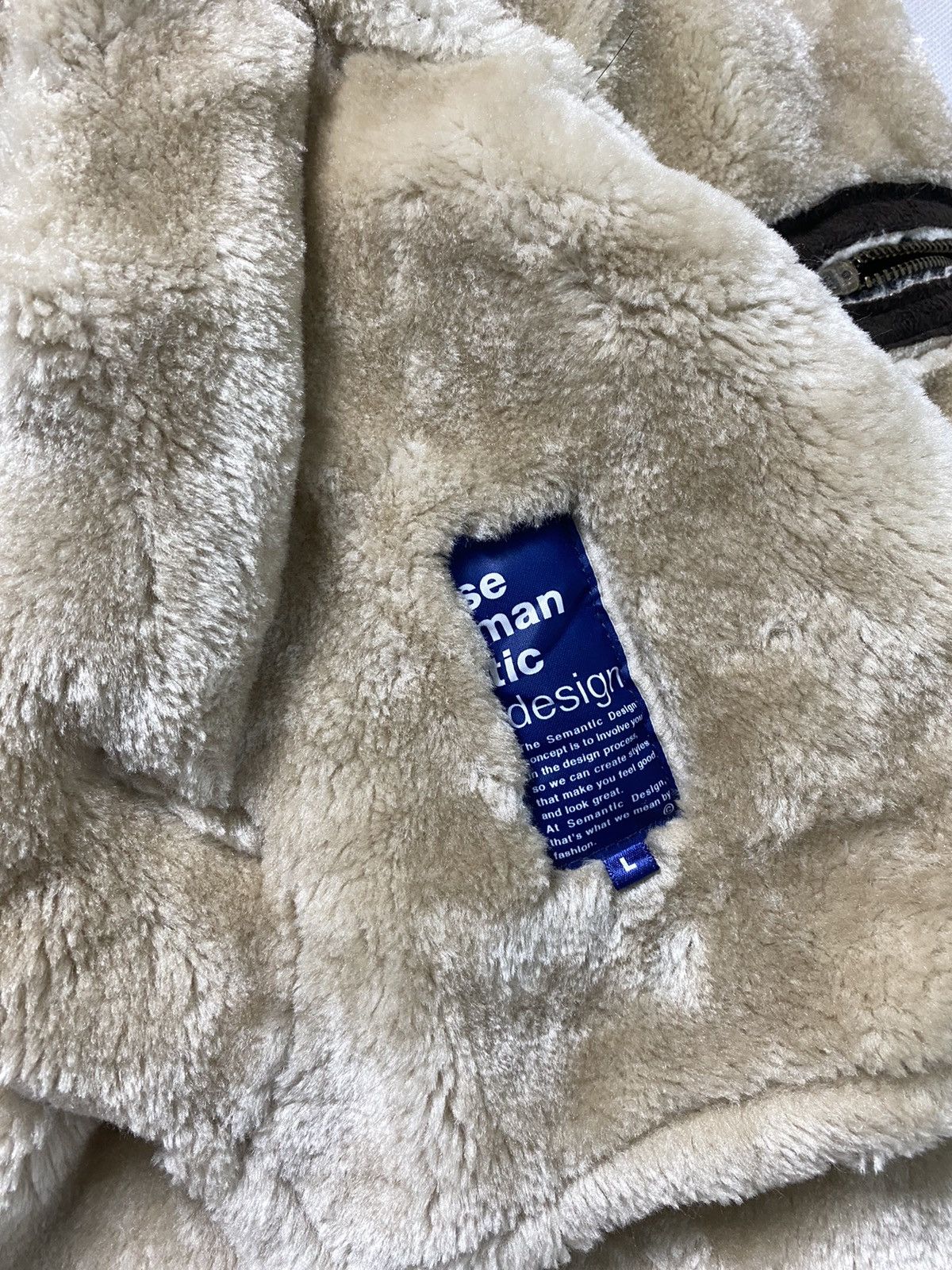 If Six Was Nine × Japanese Brand × Le Grande Bleu (L.G.B.) Semantic Design Sherpa Coat Jacket Nice Design Size US S / EU 44-46 / 1 - 8 Thumbnail